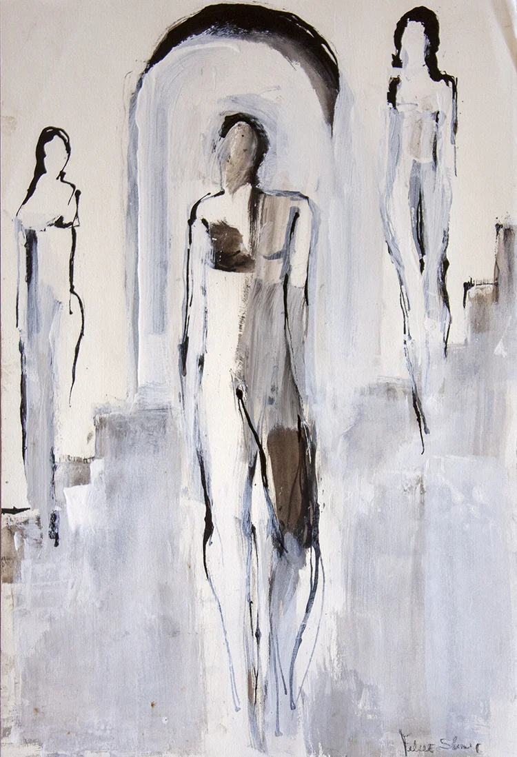 Drawing II - 12 1/2" x 19" - mixed media on paper