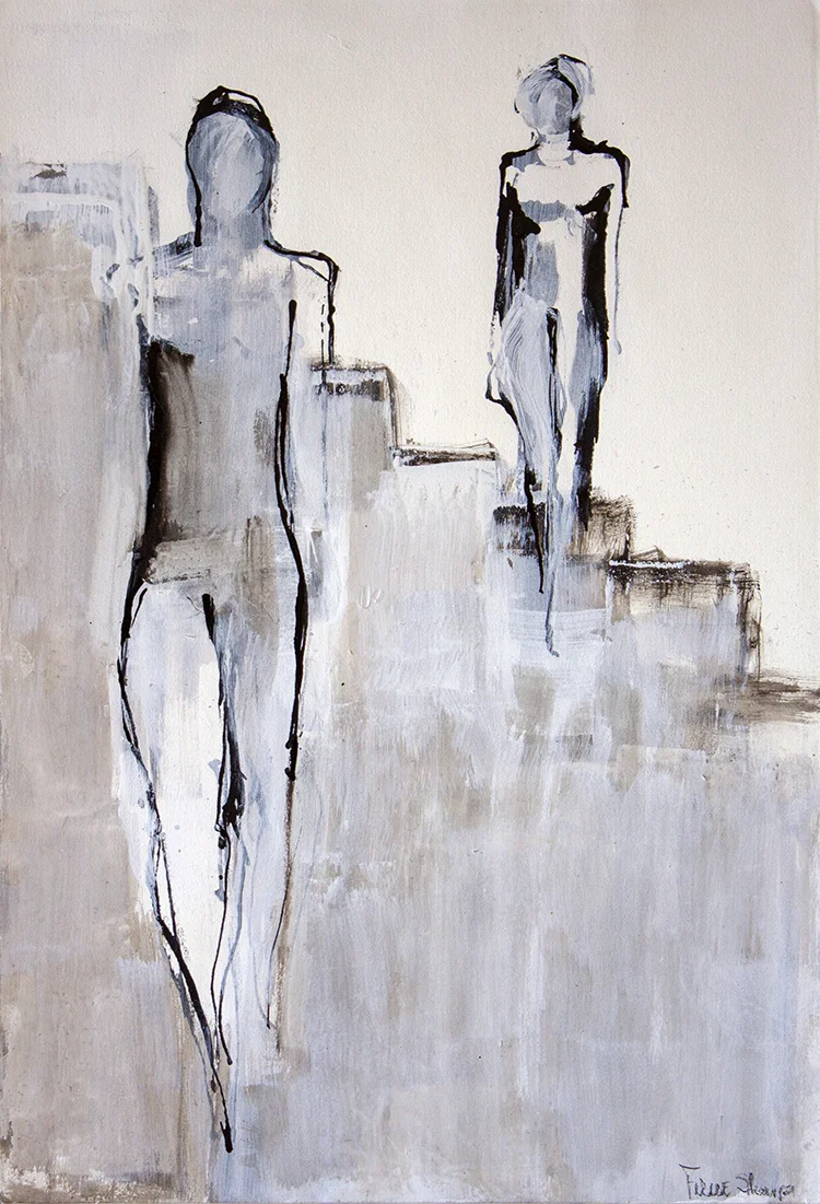 Drawing VI - 12 1/2" x 19" - mixed media on paper