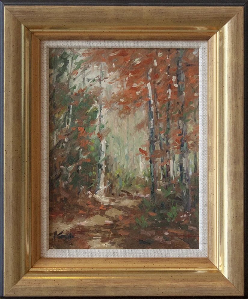 In the Deep Woods - 8" x 6" - oil on board