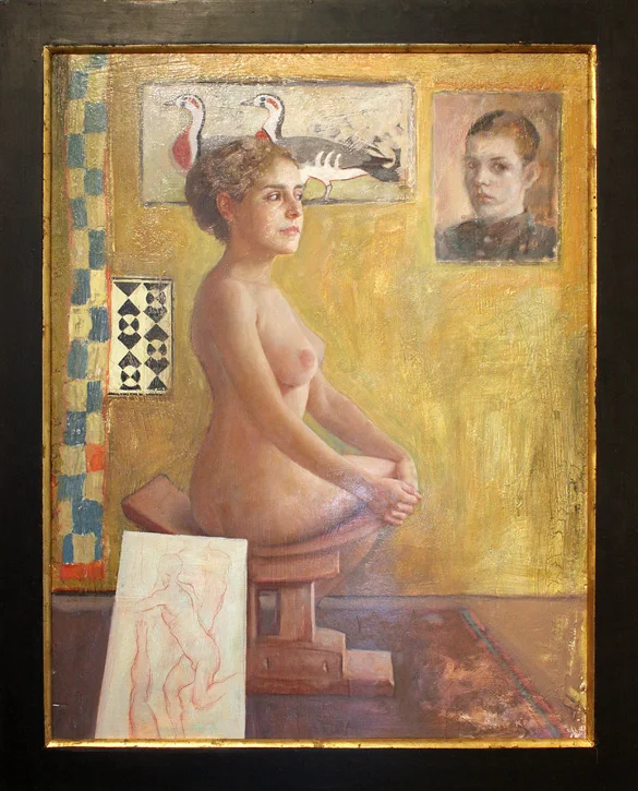 The Artist's Studio - 28" x 36" - oil on canvas