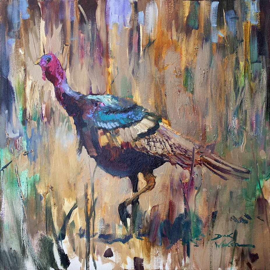 Wild Turkey - 24" x 24" - oil on canvas