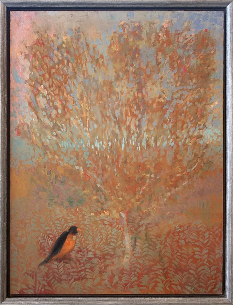 Robin - 24" x 32" - oil on aluminum panel