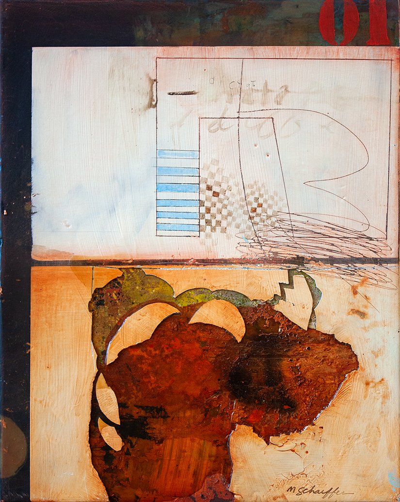 Misallocation - 16" x 20" - mixed media on canvas