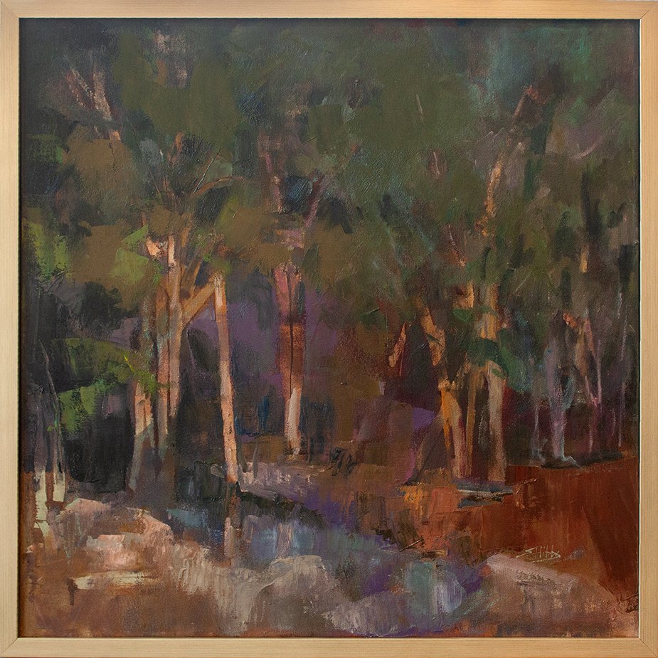 Woodland Alley - 24" x 24" - oil on canvas