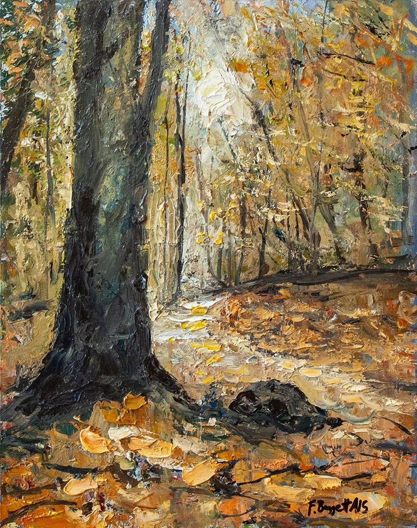 Autumn Leaves - 11" x 14" - oil on canvas