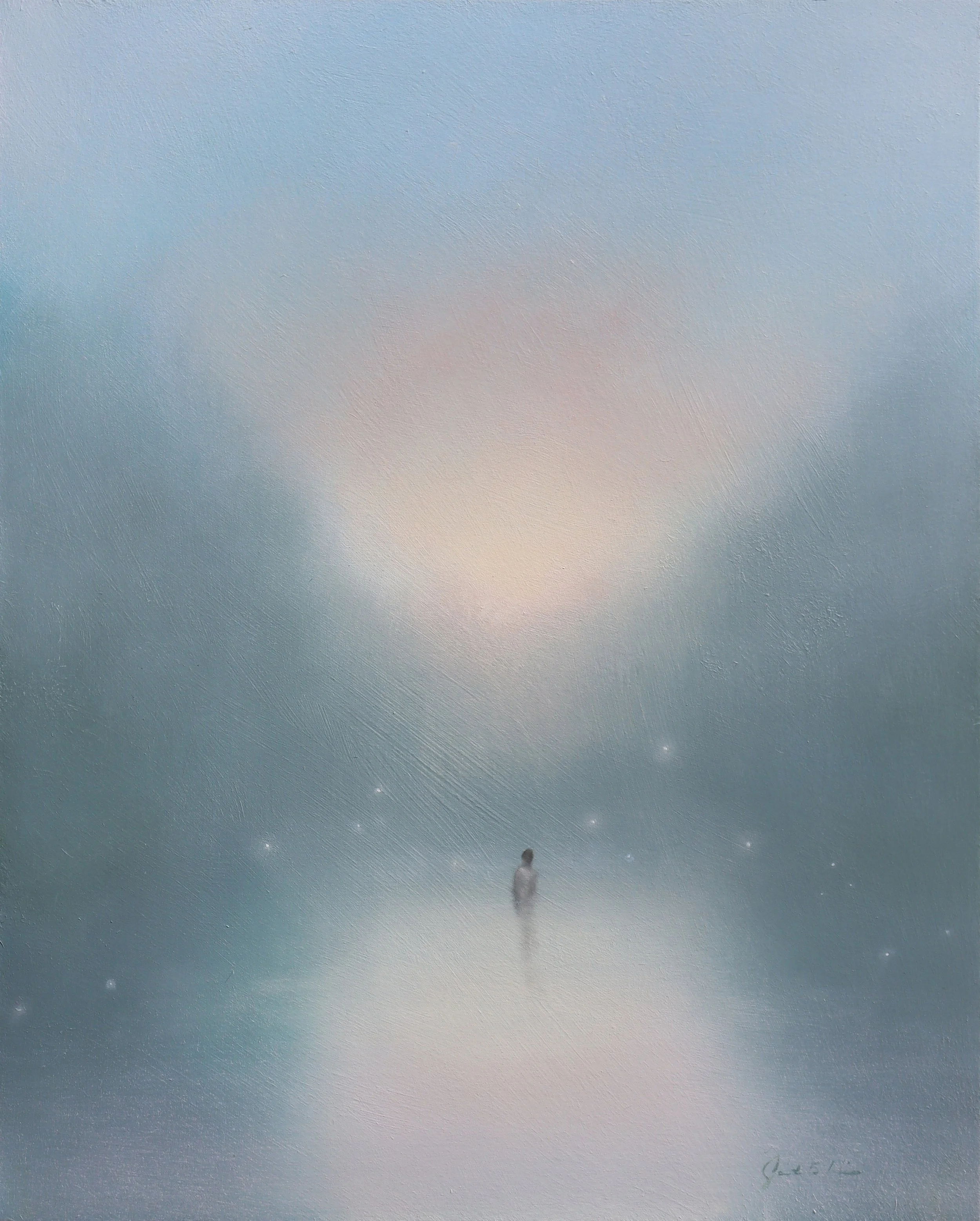 Bather - 20"x16" - oil on panel