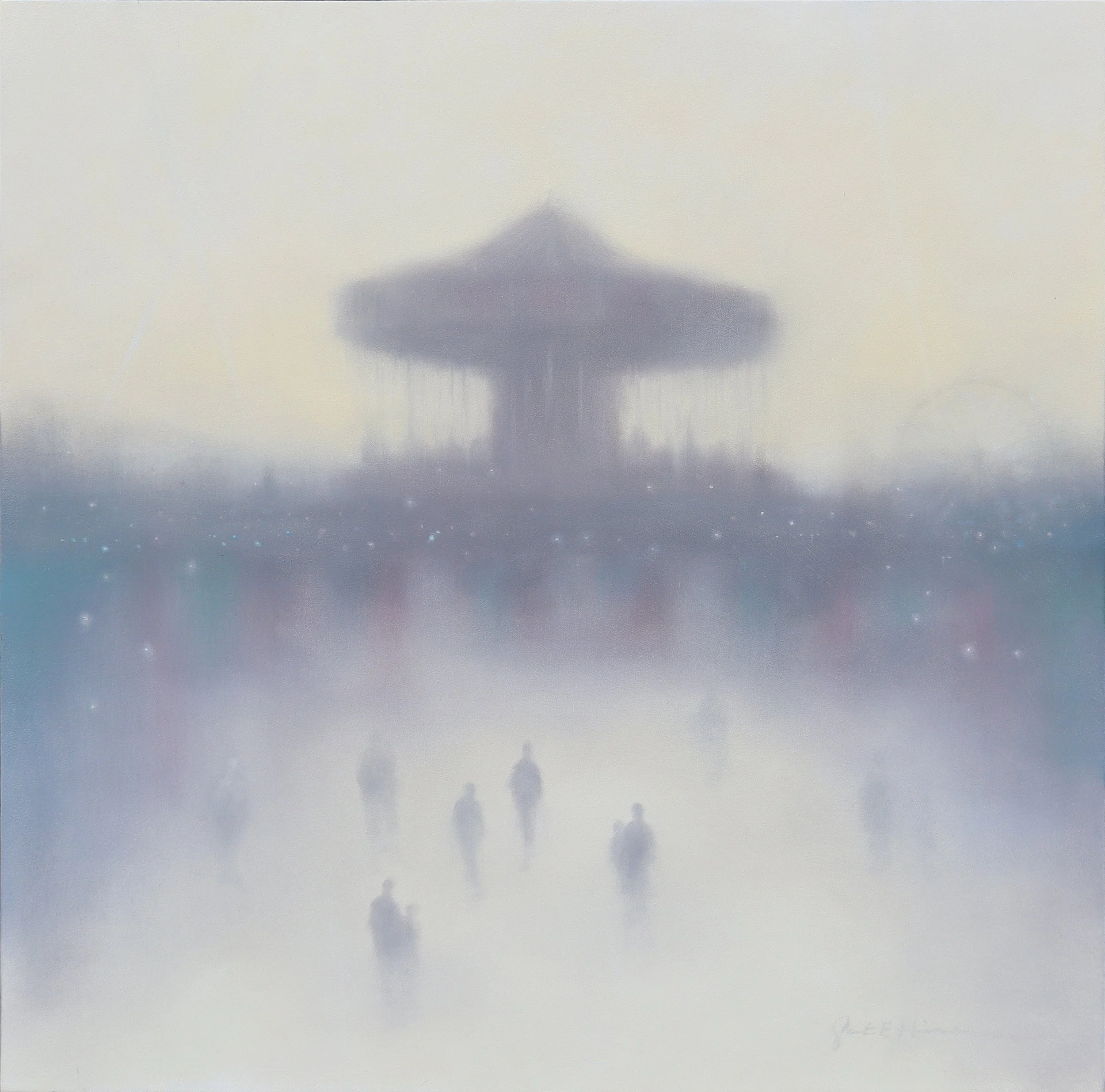 Carousel - 30"x30" - oil on panel