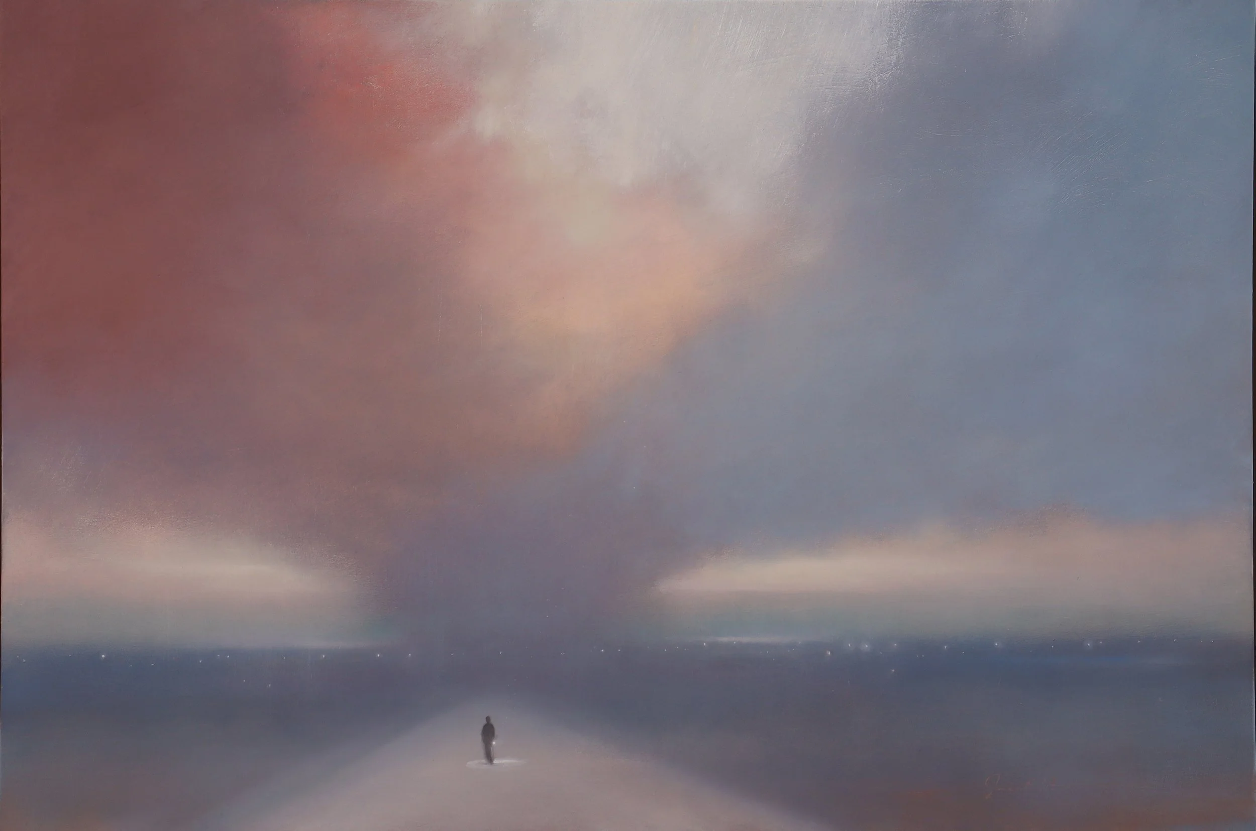 Into The Storm - 20"x30" - oil on panel