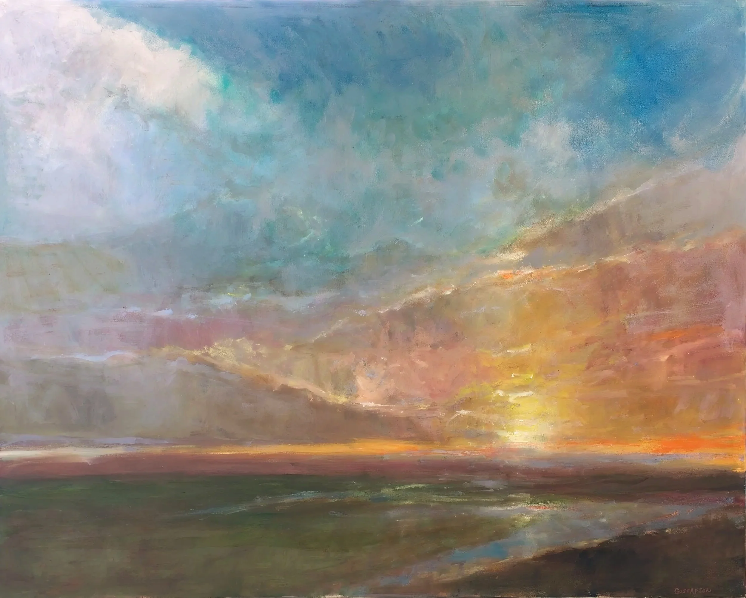 Fast Moving Sky - 60"x48" - oil on canvas