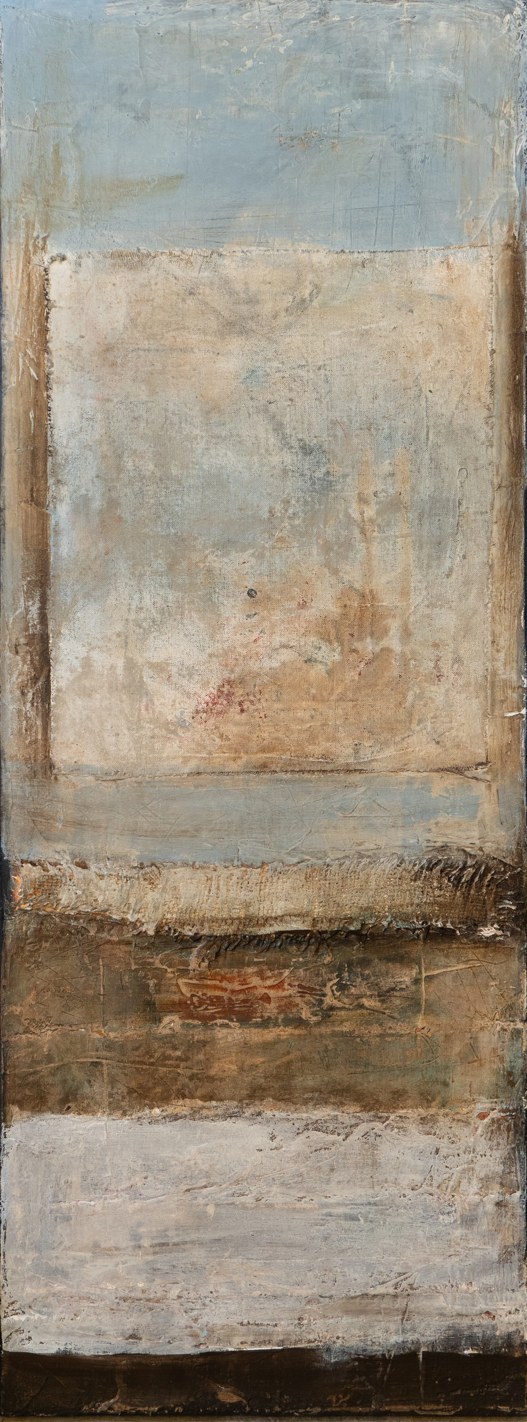 Uncharted II - 18" x 48" - mixed media on canvas