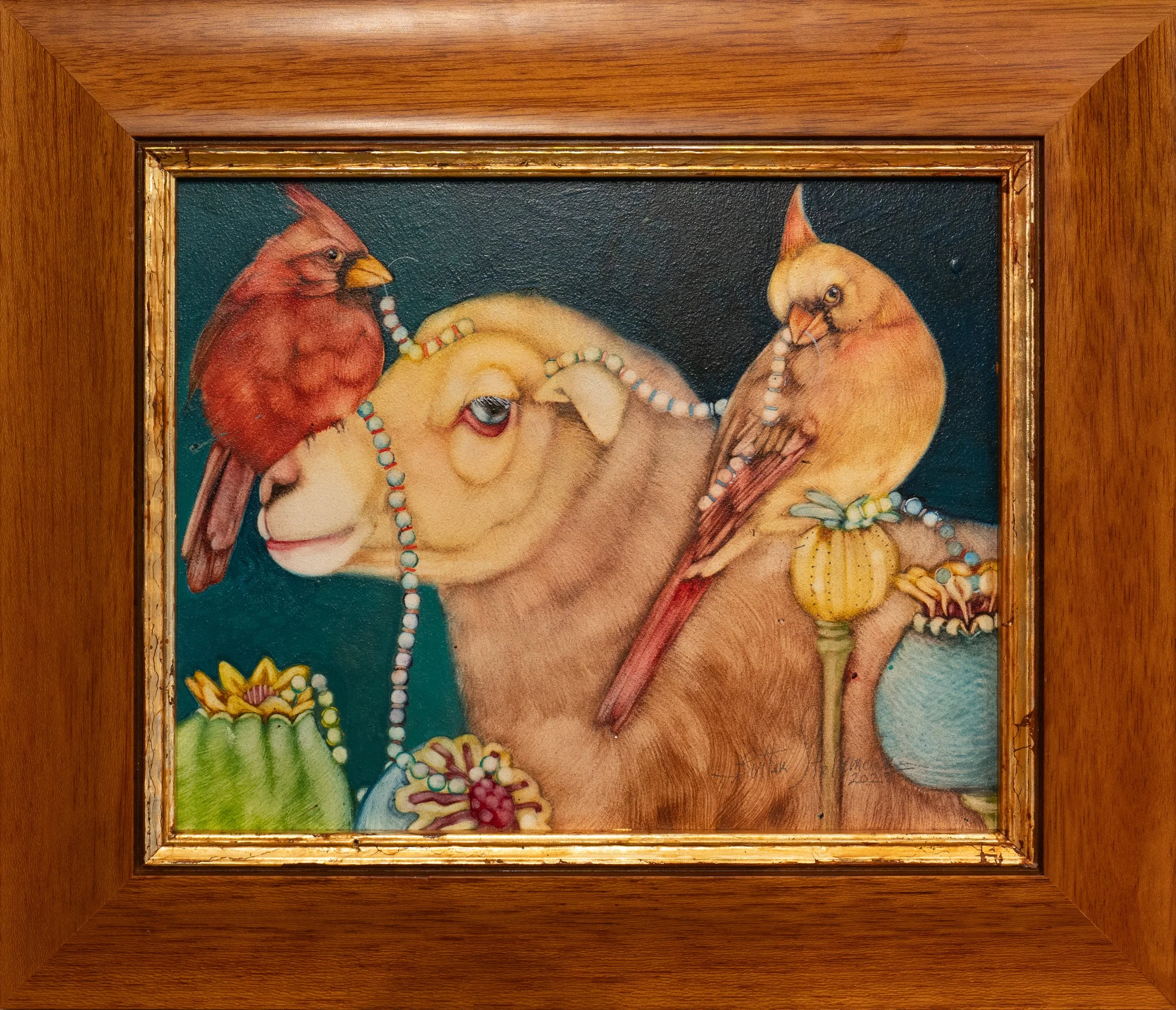 They Ate Well - 10" x 8" - watercolor on panel