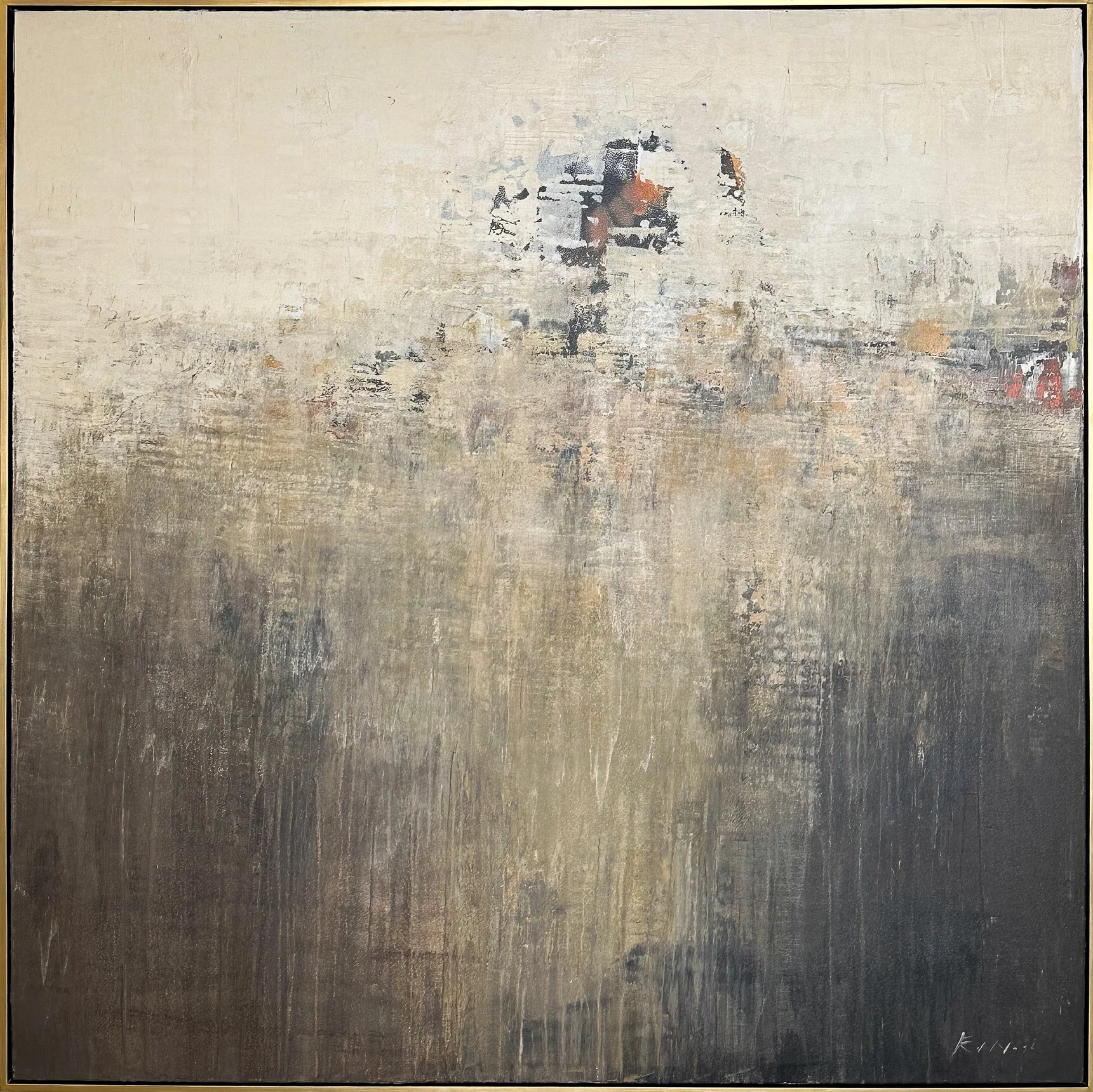 Sequester 4 - 60" x 60" - mixed media on canvas