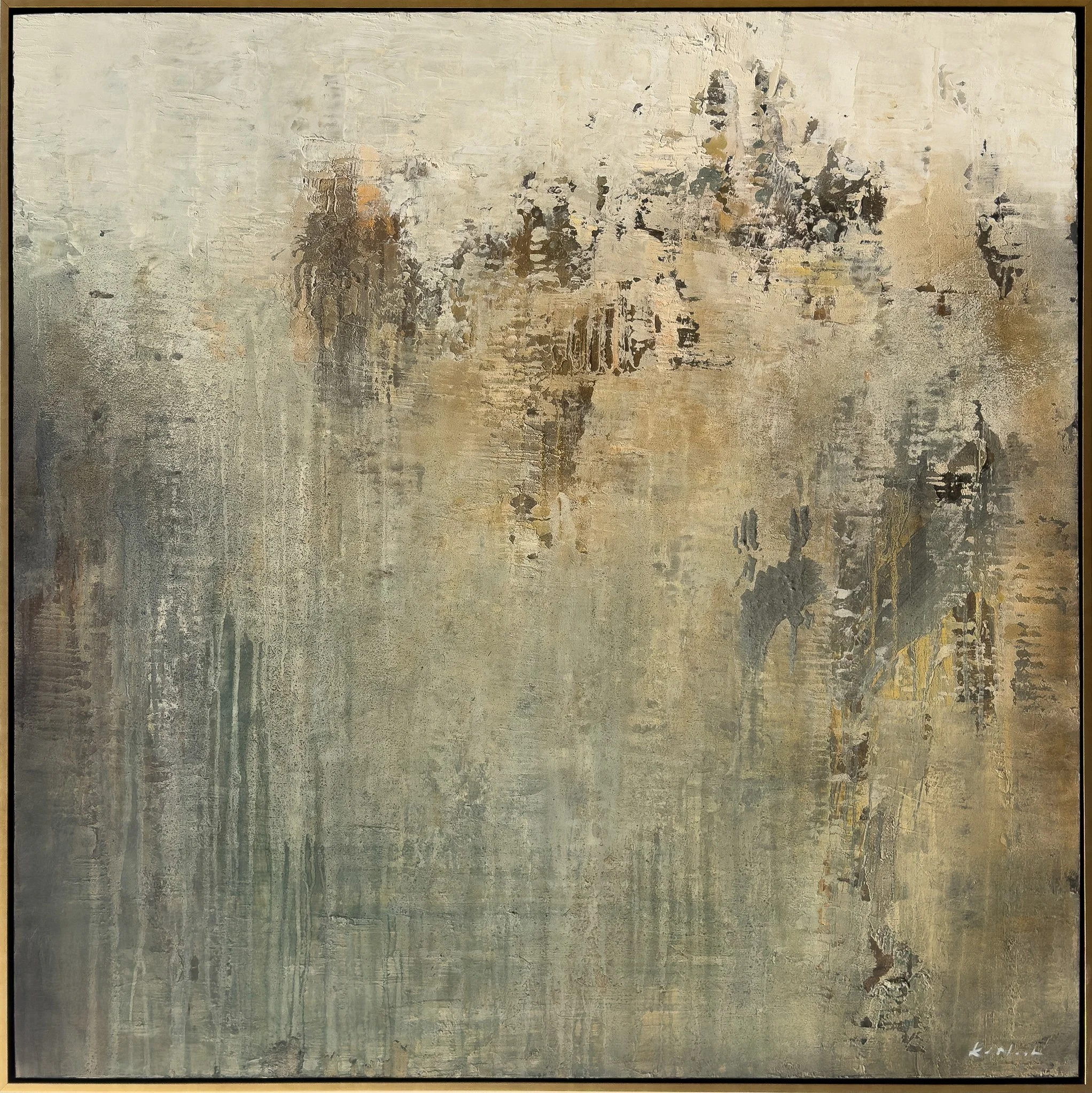Elevate - 48" x 48" - mixed media on panel