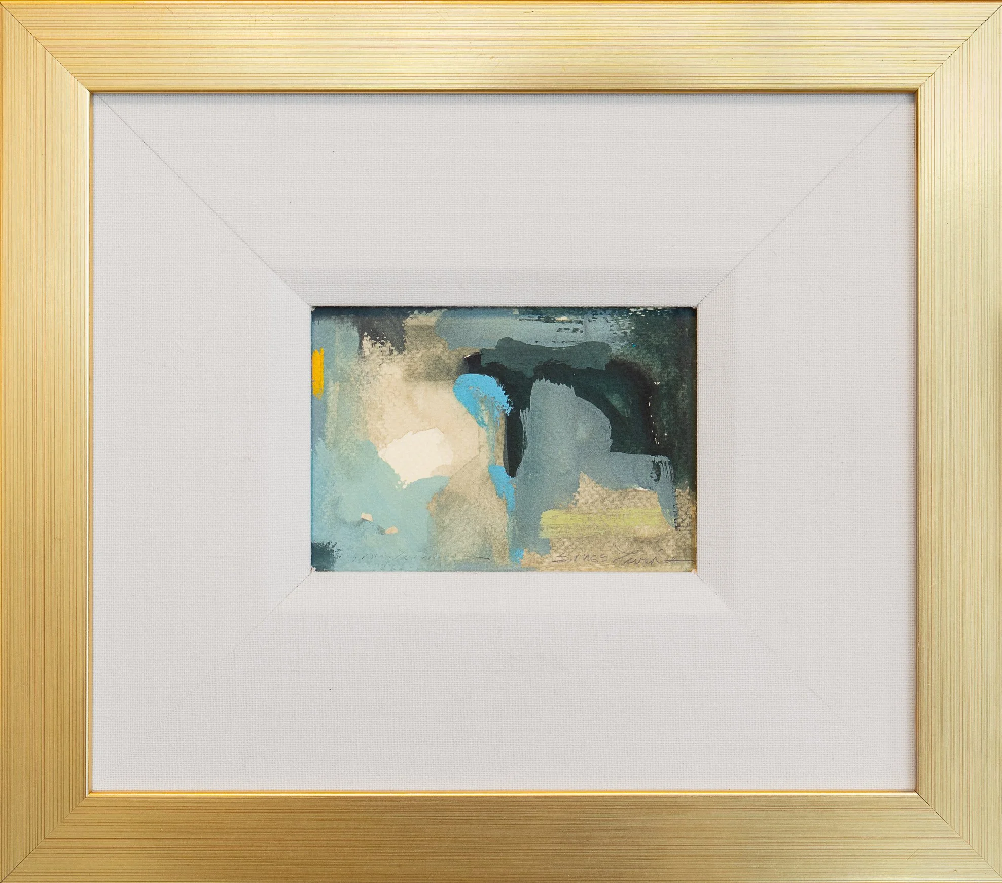 Nature Abstract IV - 4" x 5 1/2" - gouache on paper