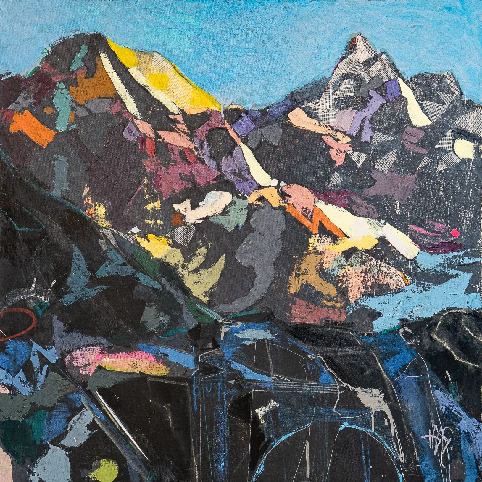 Color Peak #104  - 36" x 36" - oil on canvas