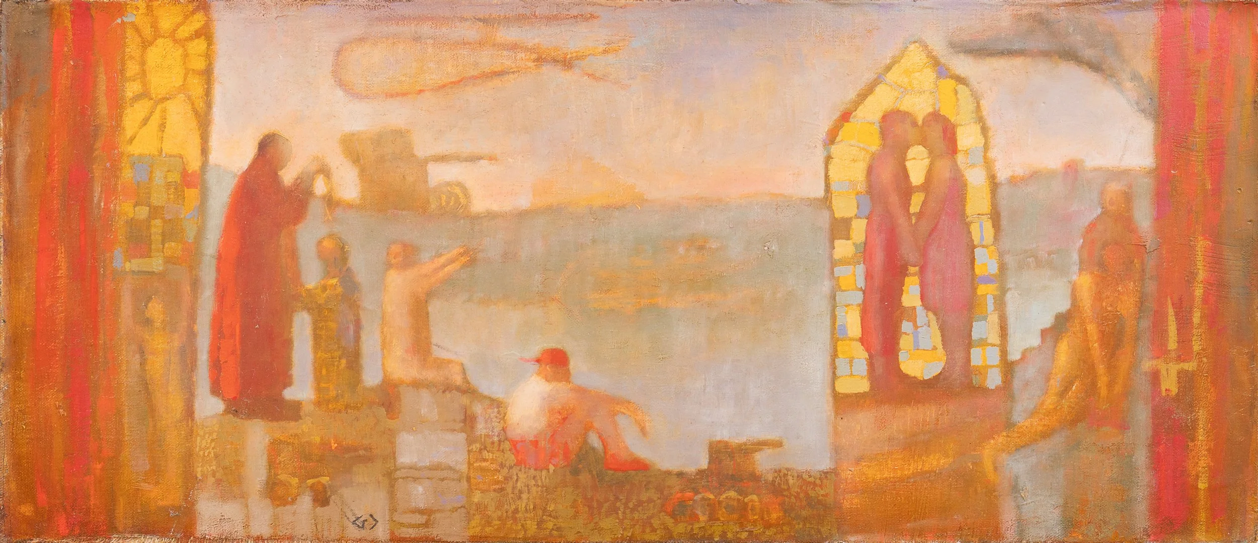 Saga - 29 3/4" x 12 3/4" - oil on canvas/panel