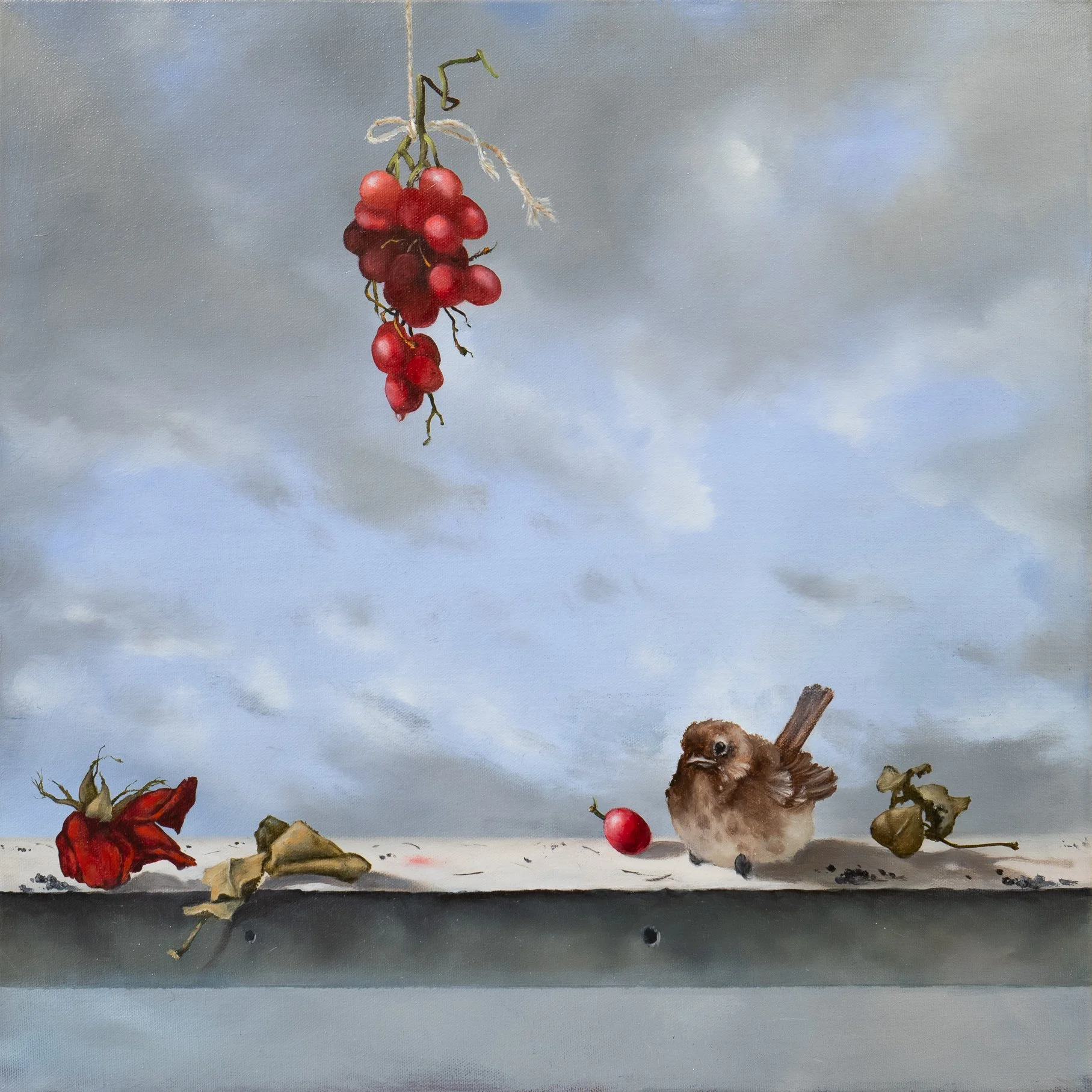 Red Grapes -  20" x 20" - oil on canvas