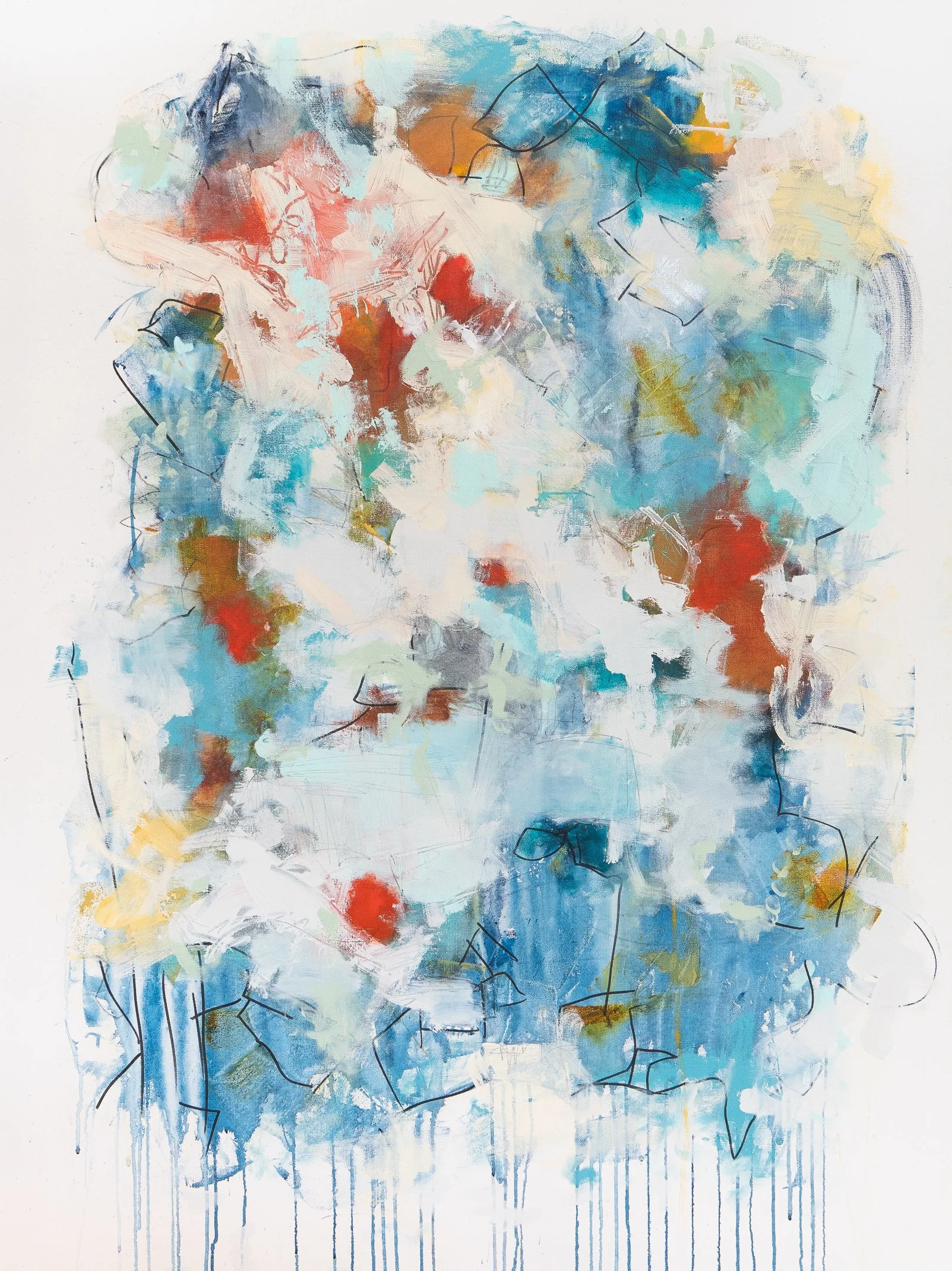 Out of the Blue - 30" x 48" - acrylic on canvas