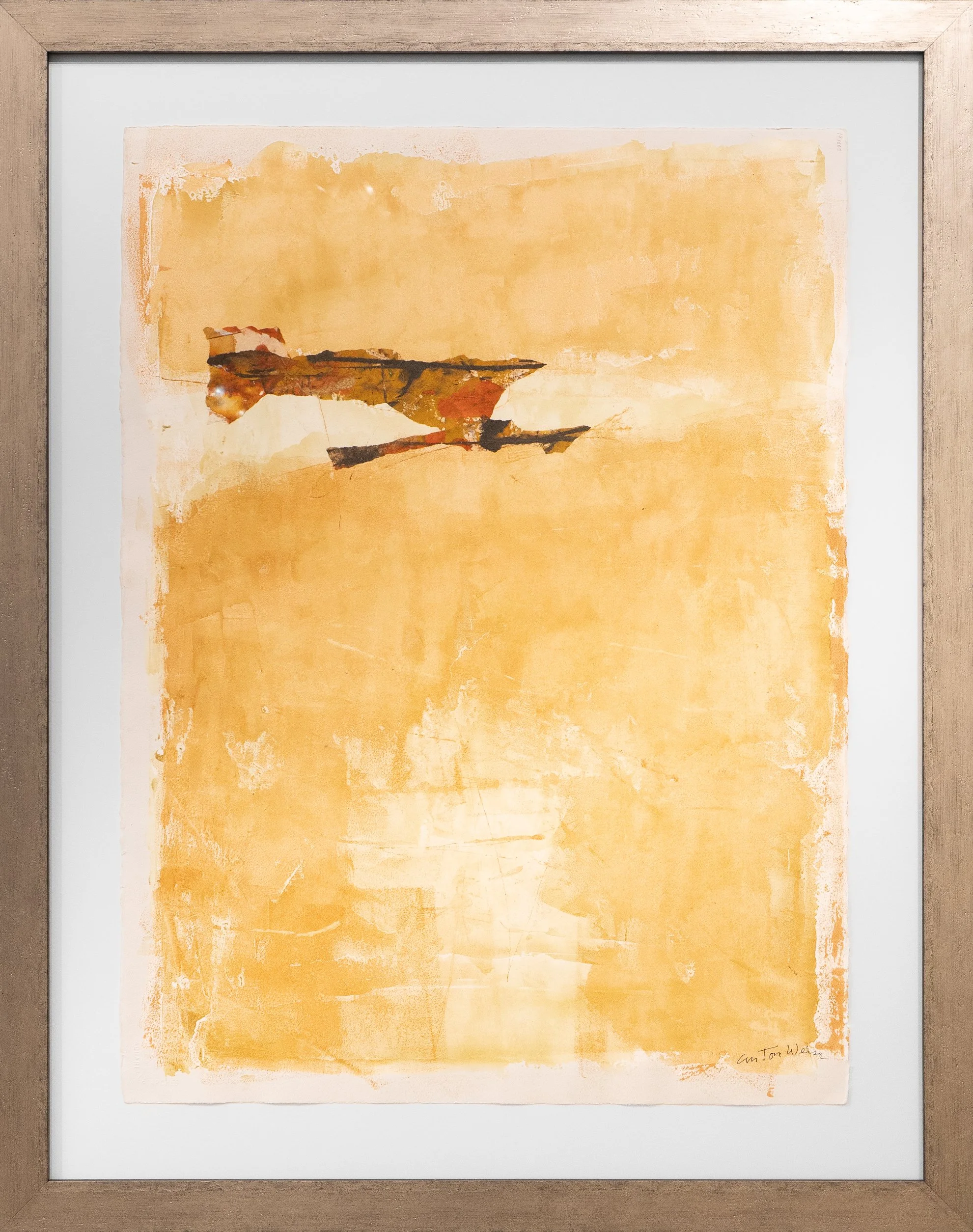 Last Vestiges (circa 2014) - 22" x 30" - mixed media on paper