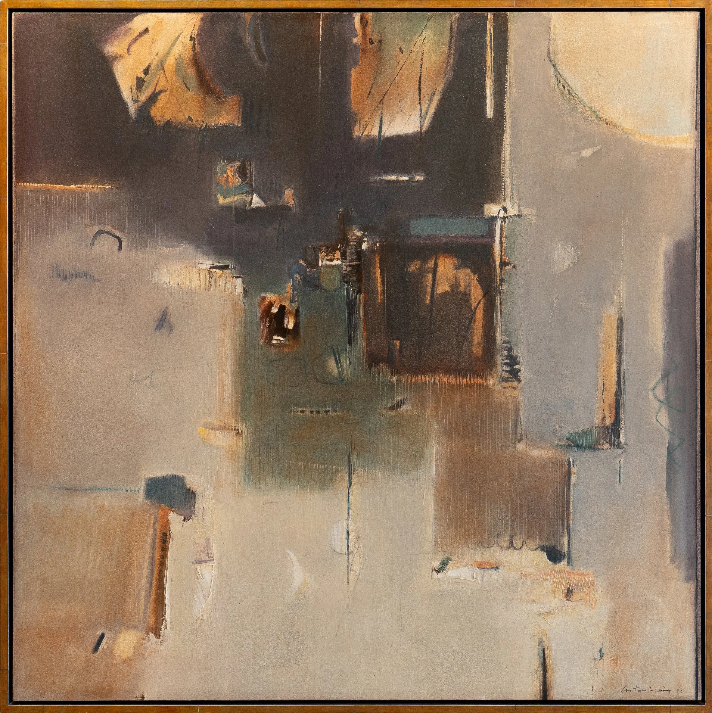 Passing Darkness (1996) - 48" x 48" - acrylic on canvas