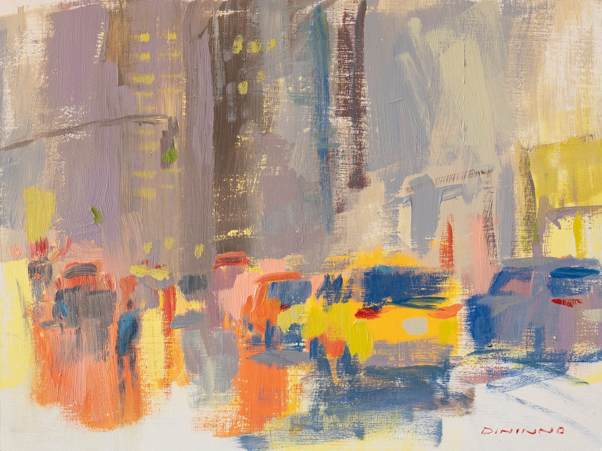 Light Through Rain - 12" x 9" - acrylic on panel