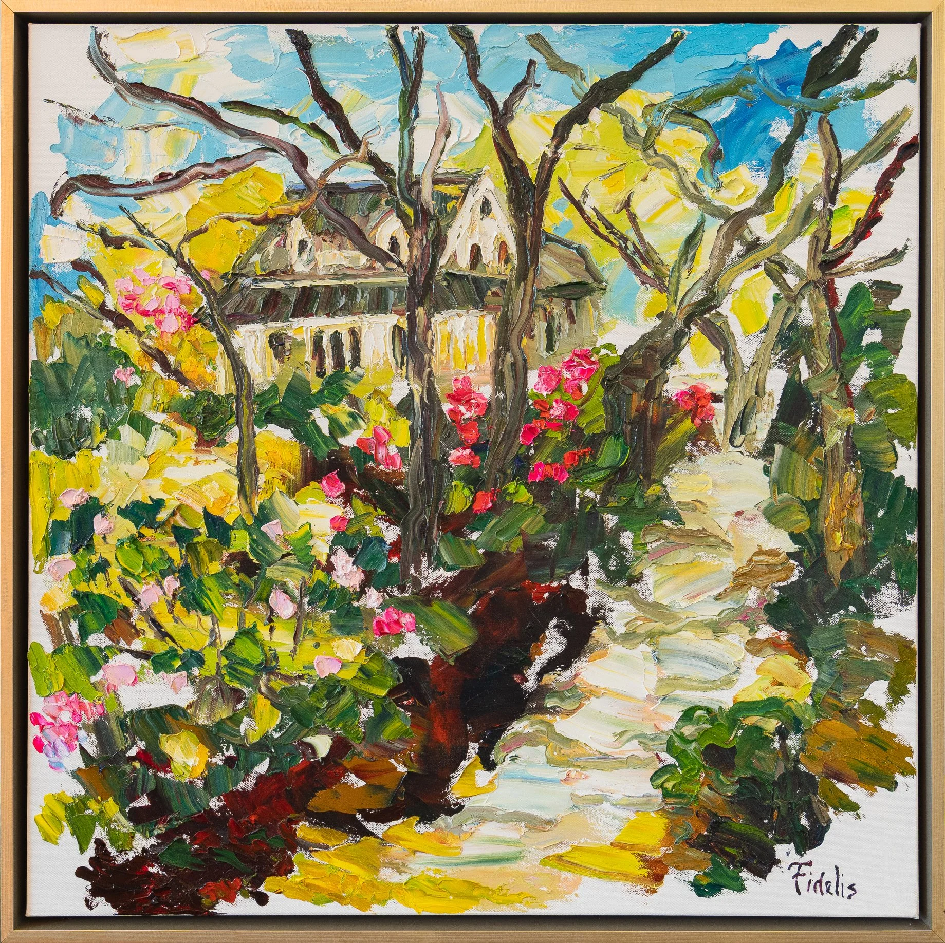 Frolicking - 30" x 30" - oil on canvas