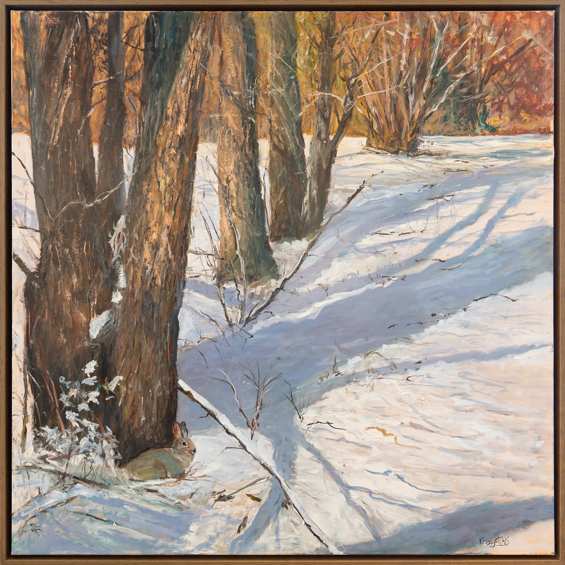 Almost Hidden - 36" x 36" - oil on canvas