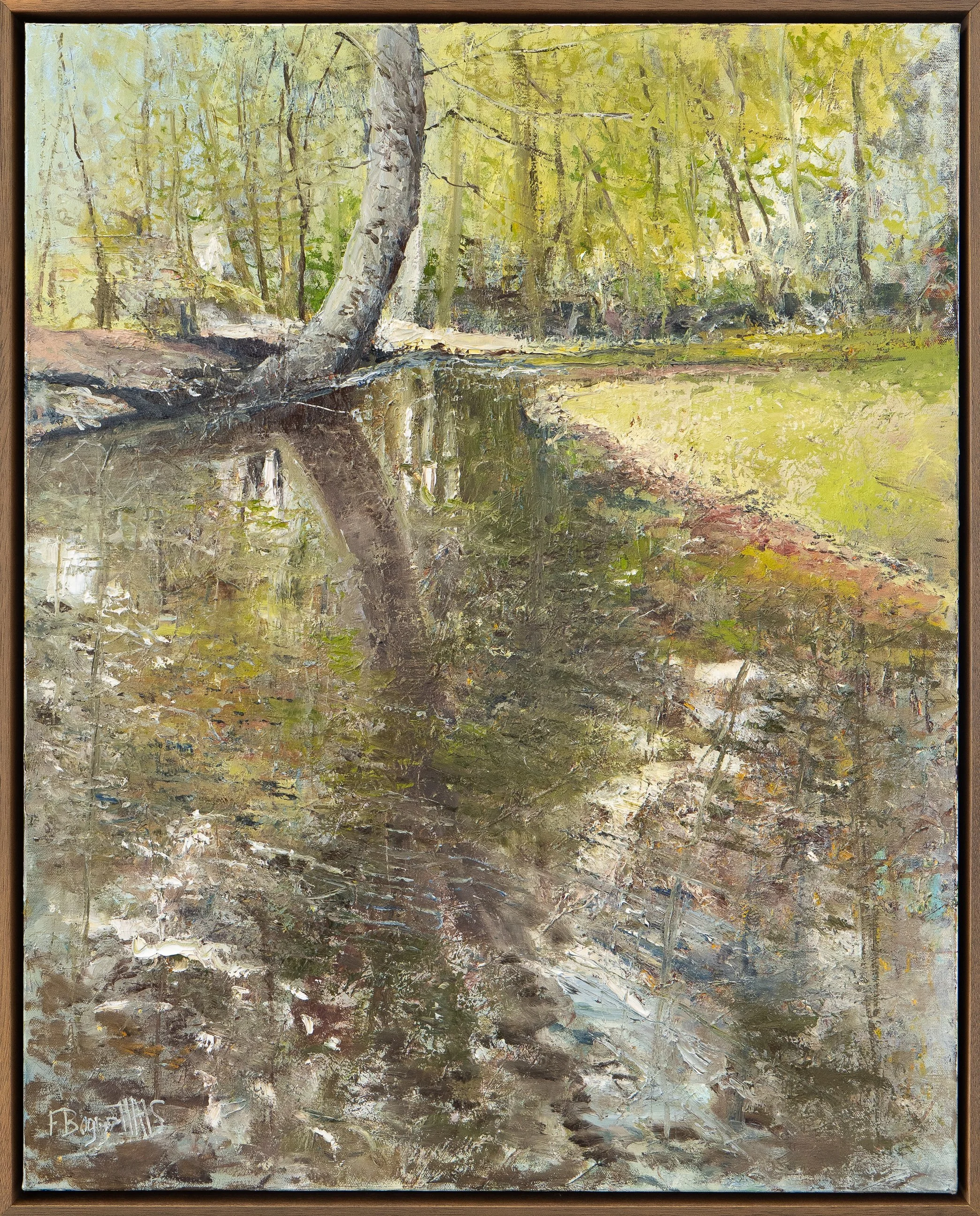 Creek Reflections - 24" x 30" - oil on canvas