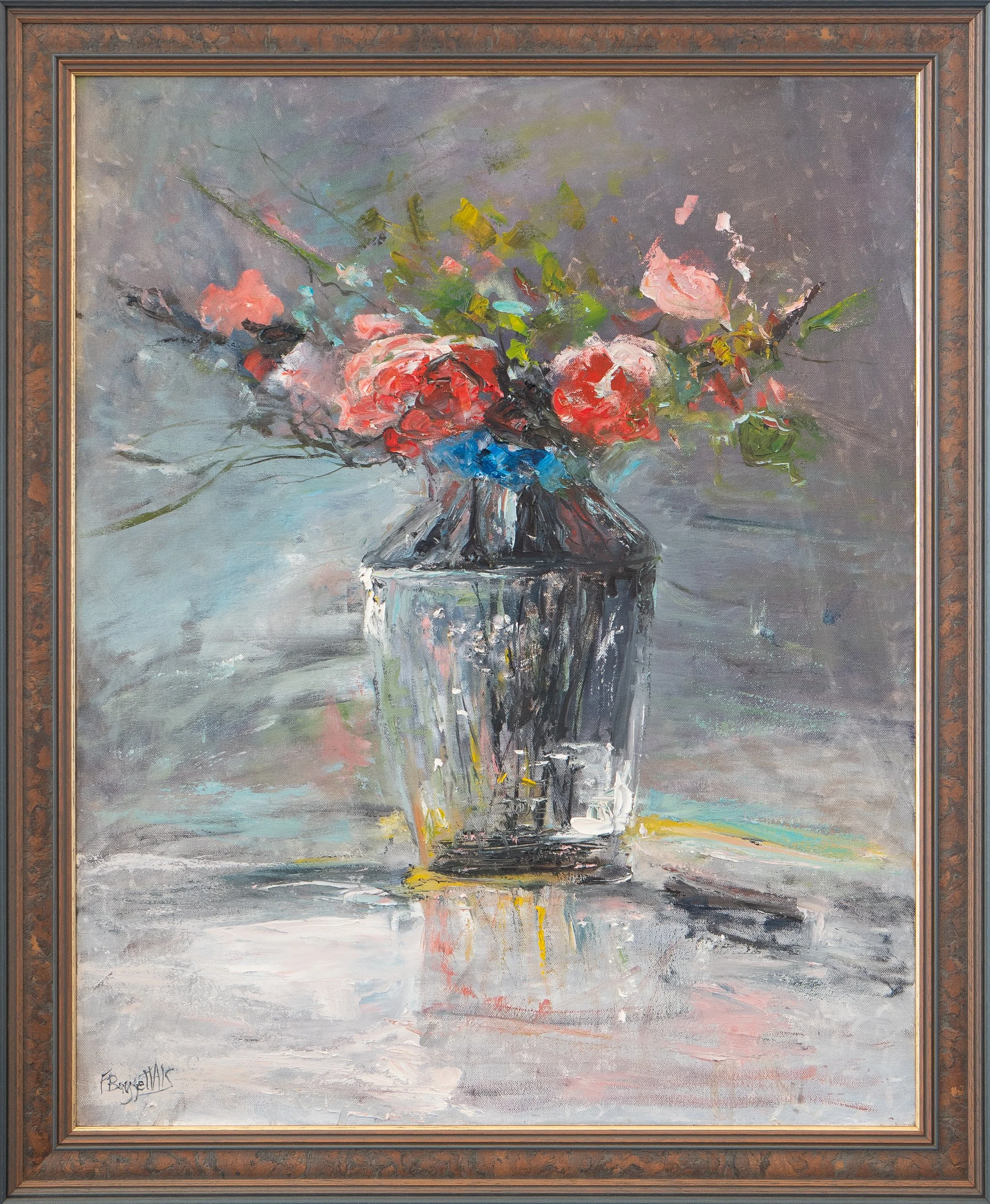 Flower Study - 24" x 30" - oil on canvas