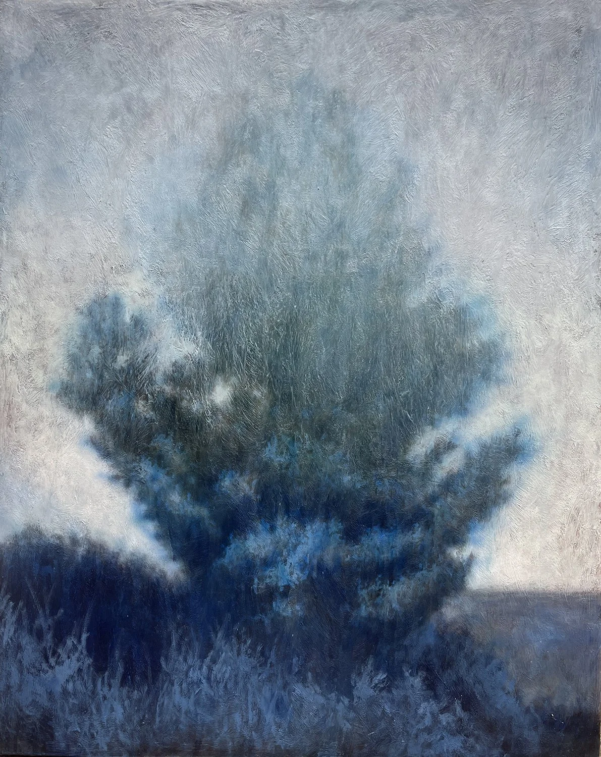 Monochrome Memory 013 - 48" x 60" - acrylic on canvas