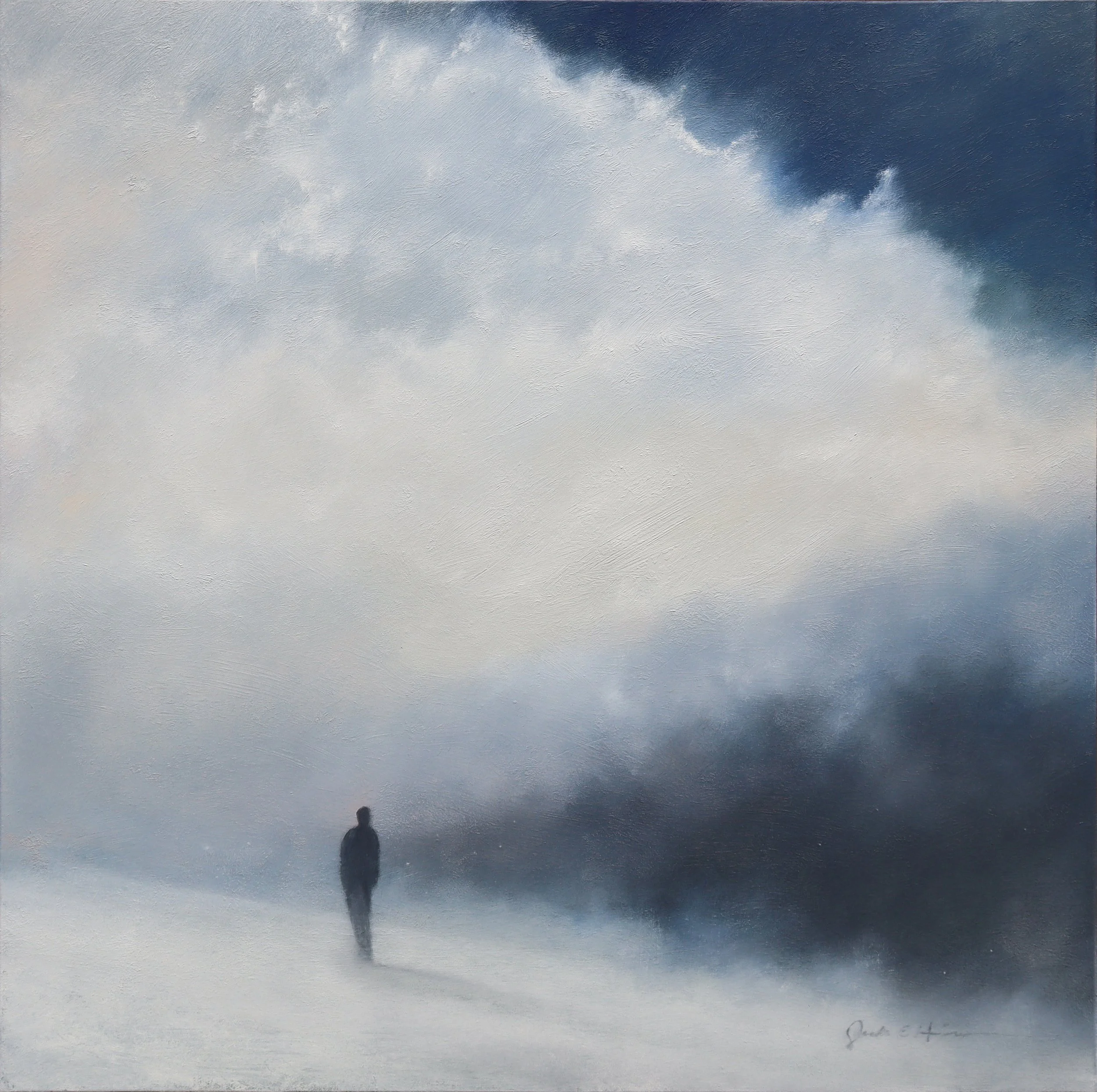 Cloudburst 26-140 - 36" x 36" - oil on board