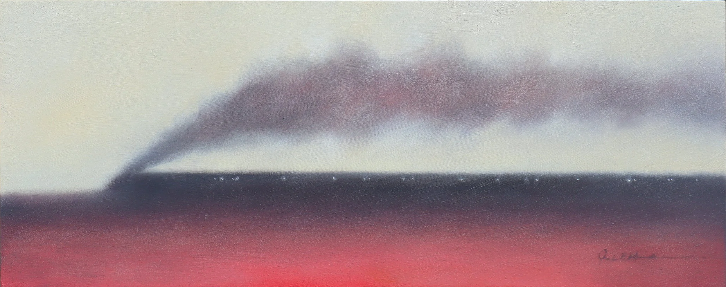 Cross Country - 30" x 12" - oil on board