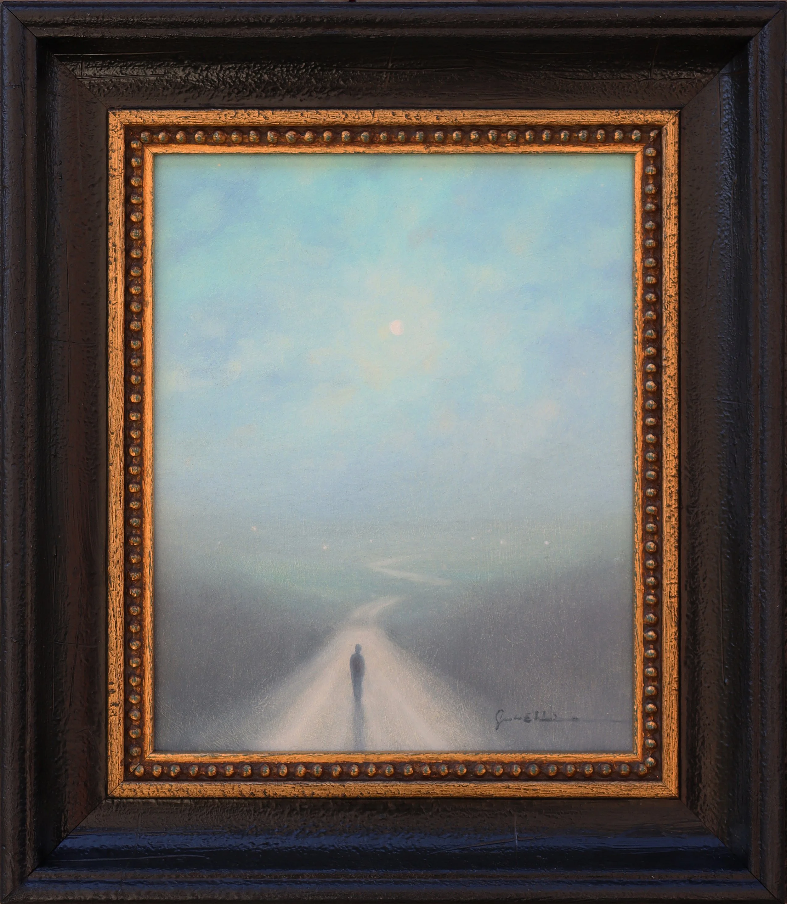 Moonlit Path 26-129 - 8" x 10" - oil on board