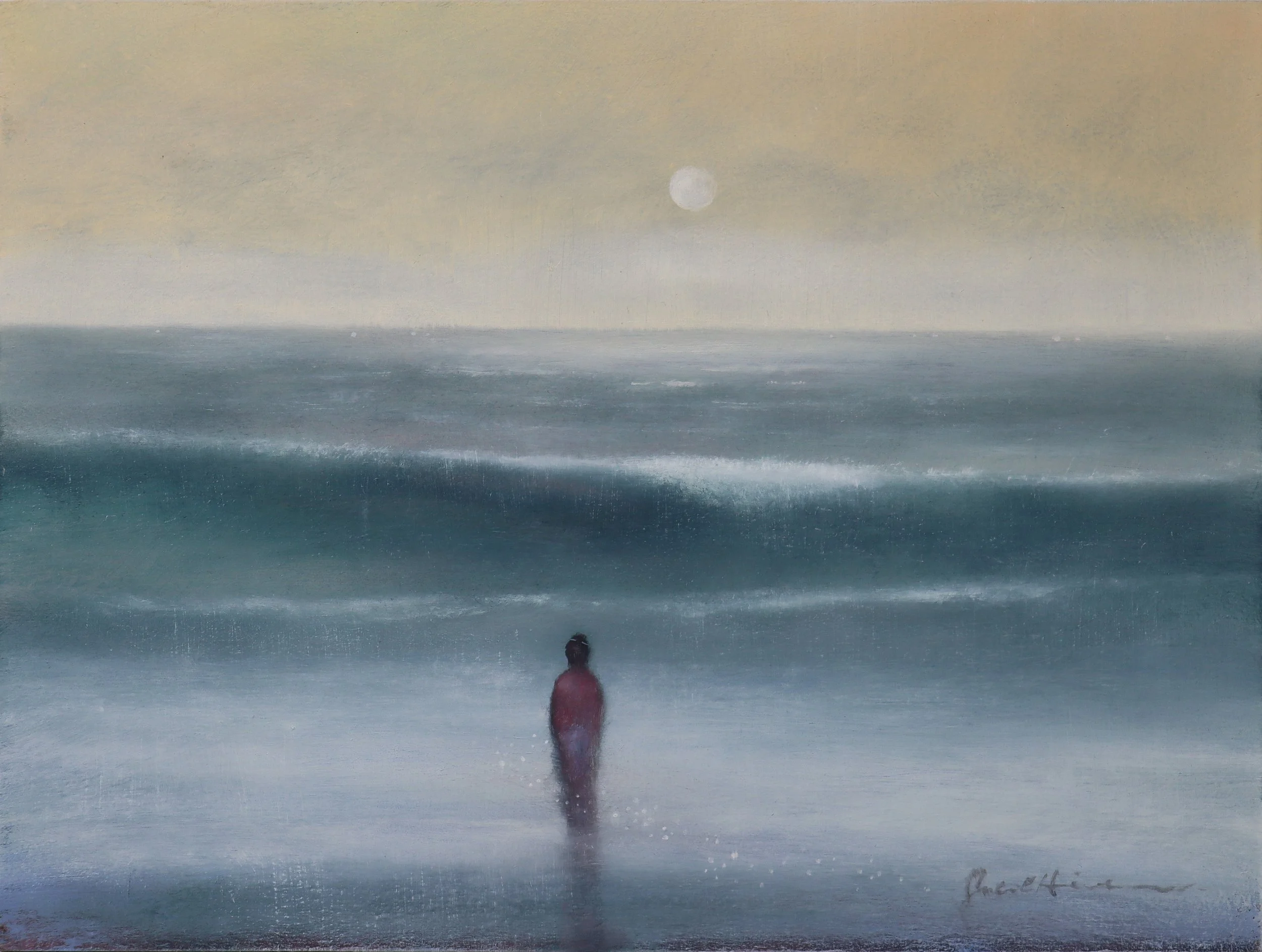 The Ocean - 12" x 9" - oil on panel