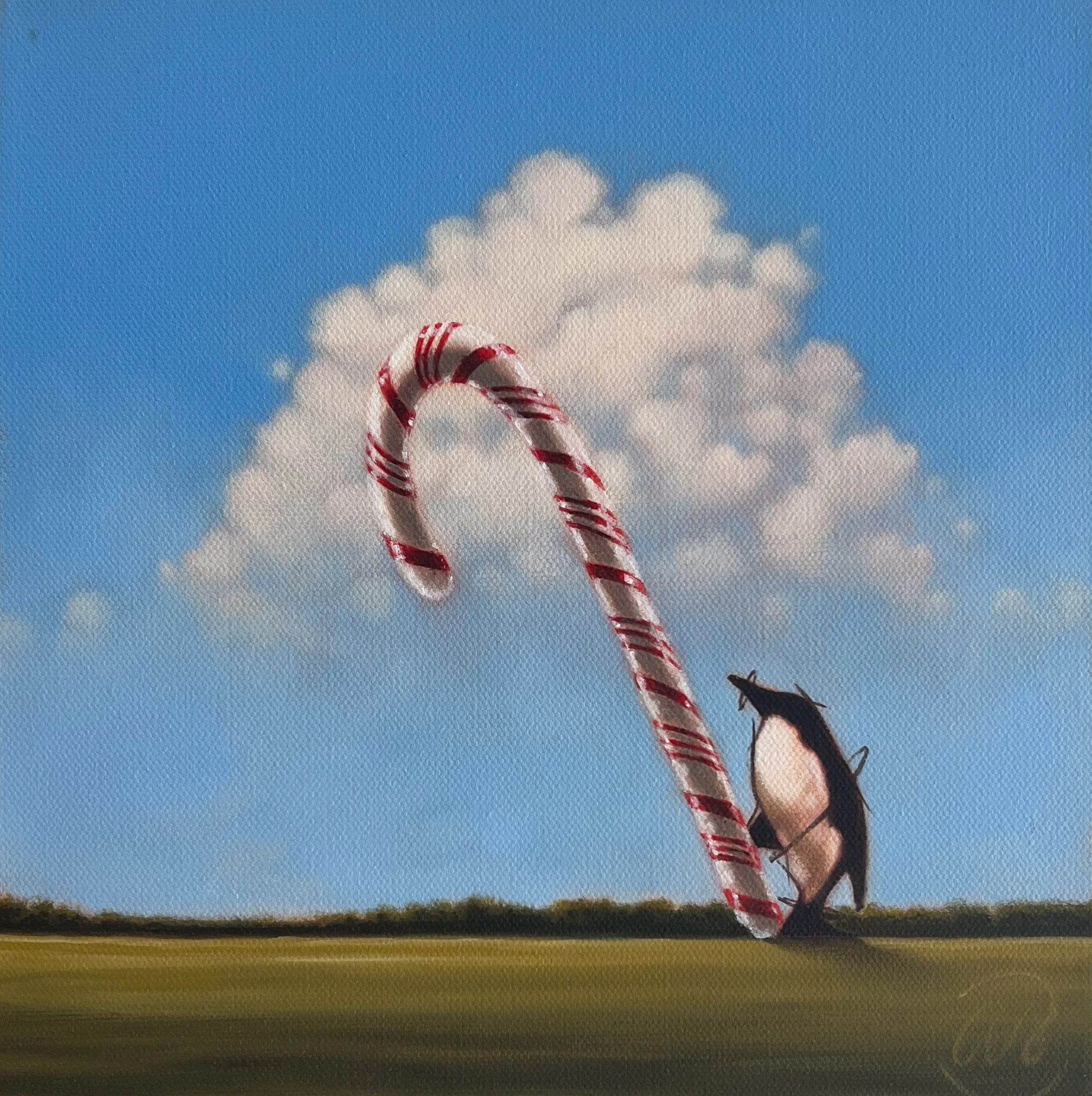 Peppermint - 10" x 10" - oii on canvas