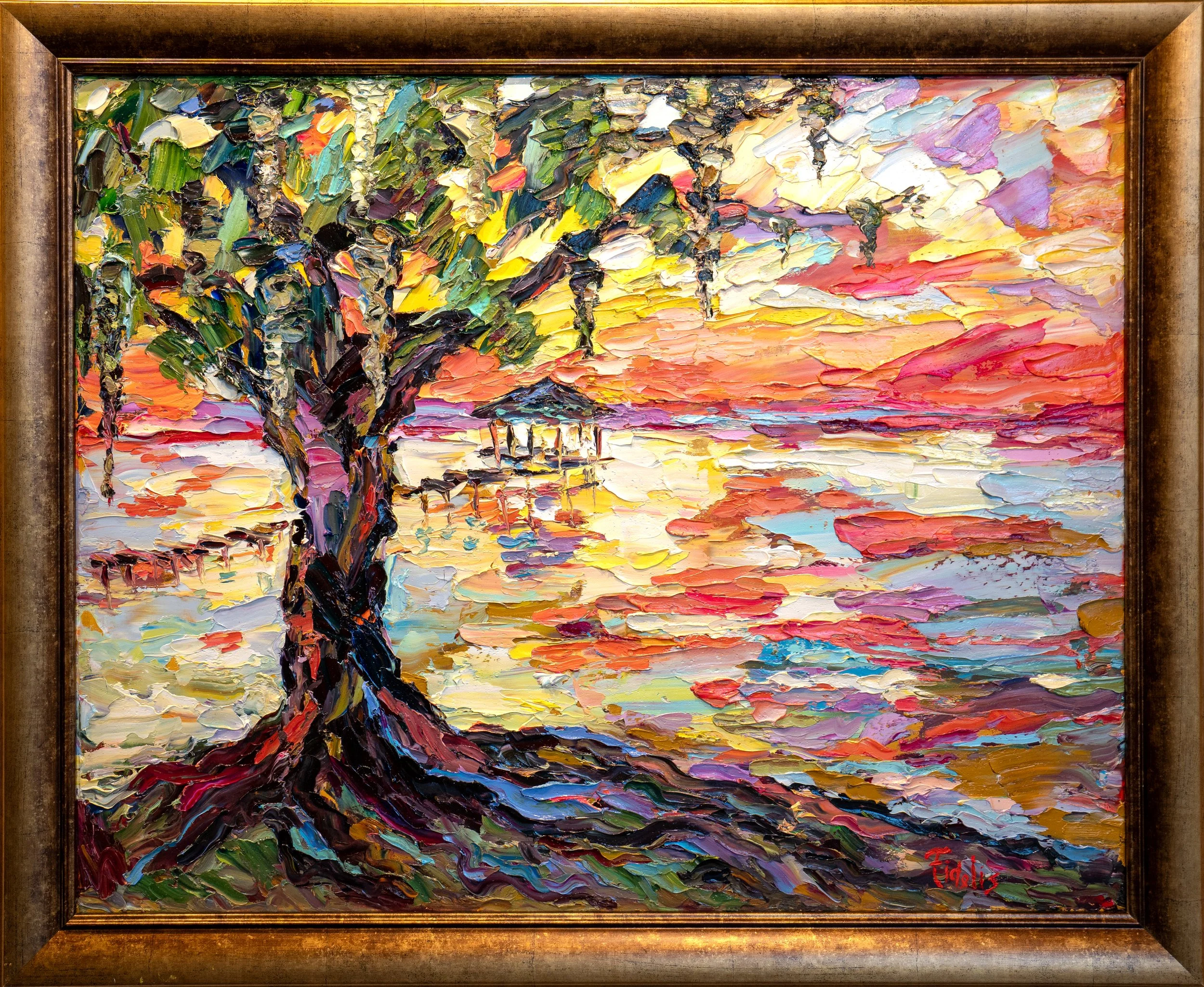 Orange Street Pier - 30 x 24 - oil on canvas