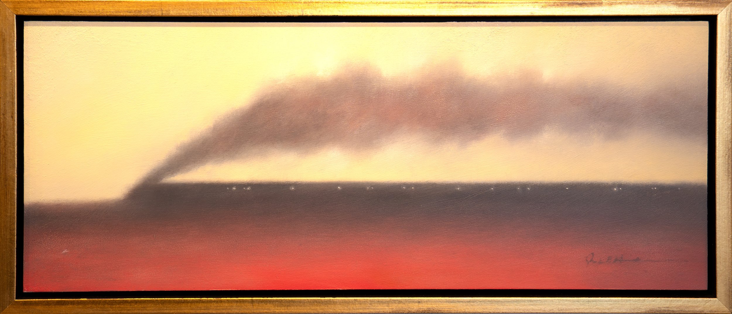 Cross Country - 30" x 12" - oil on board