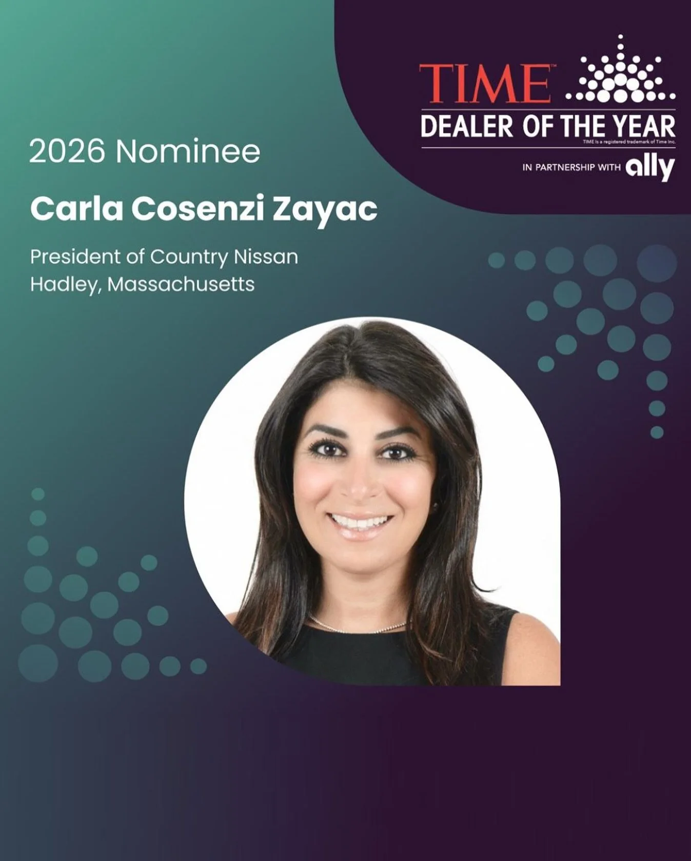 I&rsquo;m thrilled to share that I&rsquo;ve been recognized as a 2026 nominee for the TIME Dealer of the Year award! It&rsquo;s truly an honor to be nominated alongside this class of superstar dealers. You can learn more about the award and this year