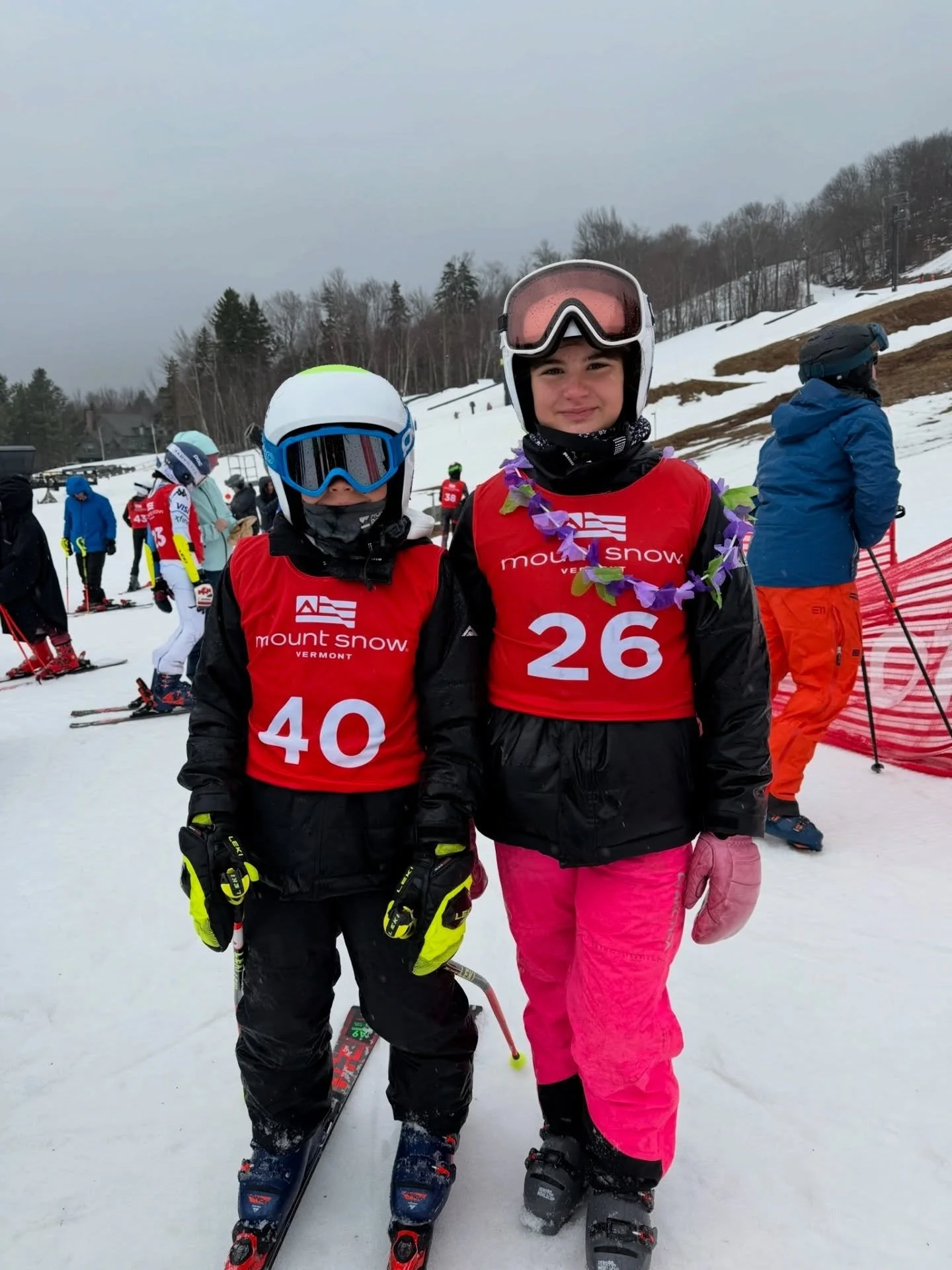 Finishing ski season strong ⛷️❄️ 
So proud of you, Talia &amp; Nico, what a season 🤍✨