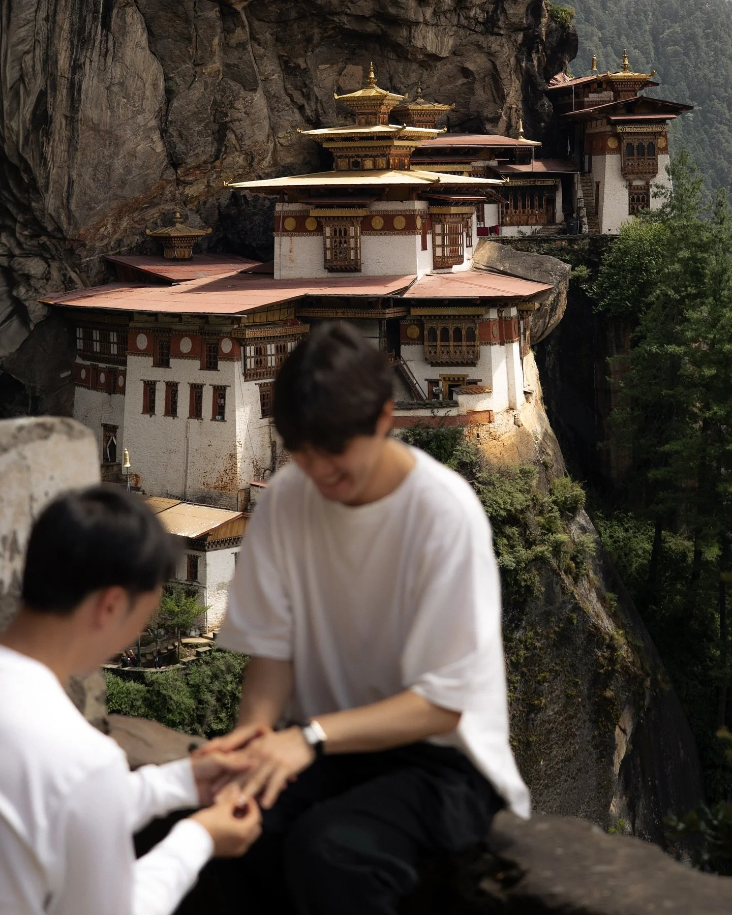 In the Himalayas of Bhutan &mdash; one journey ends and another begins 💍 @sammyhschan
