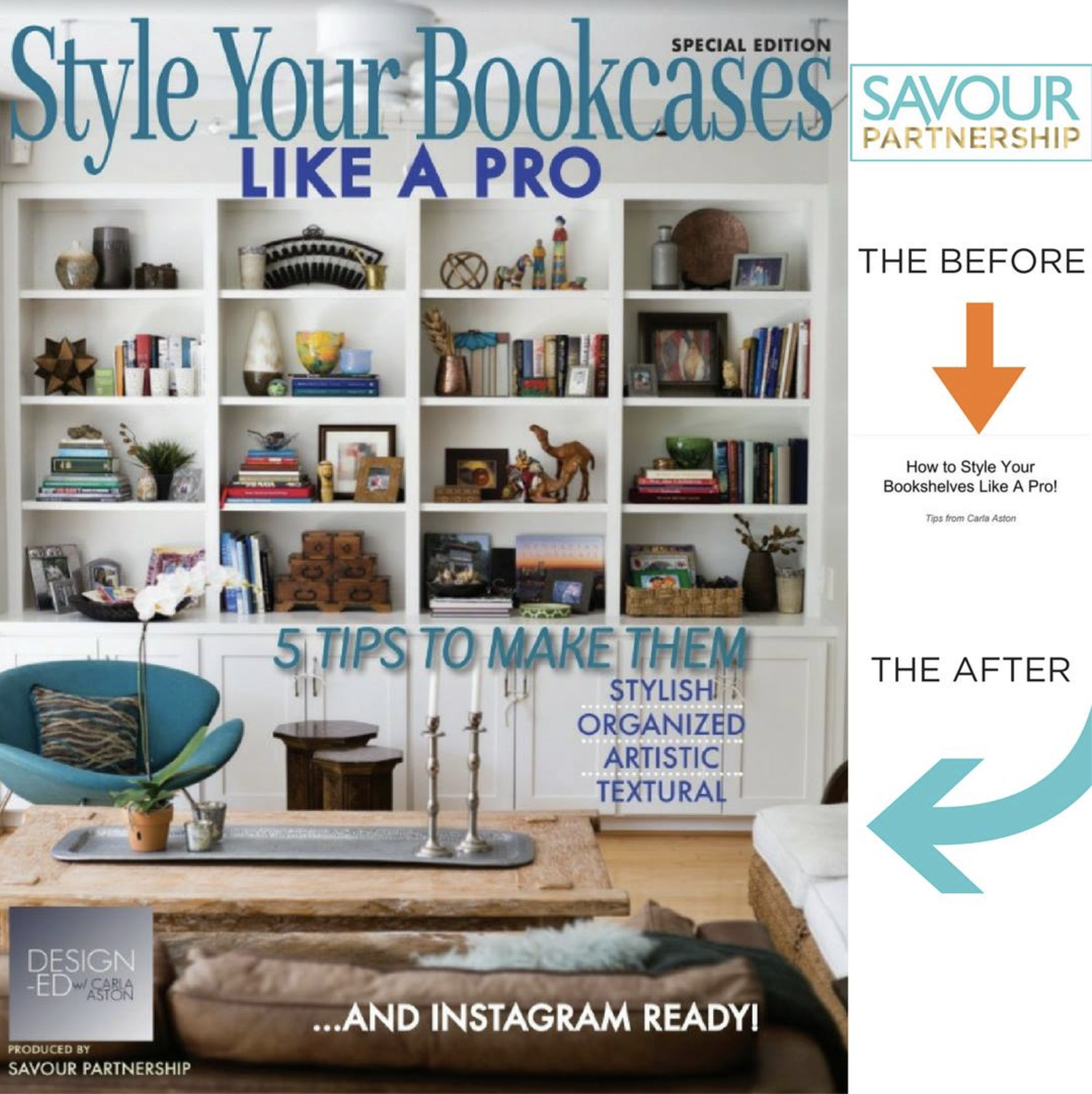The before and after of the cover of Carla's email opt in publication. 