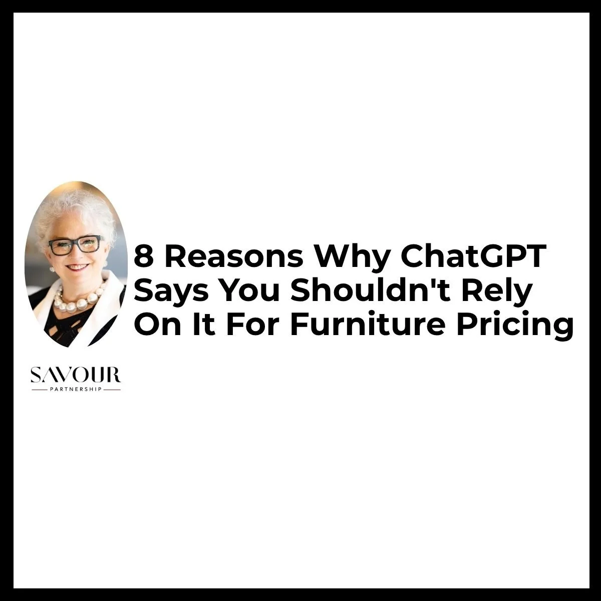  8 Reasons Why ChatGPT Says You Shouldn't Rely On It For Furniture Pricing