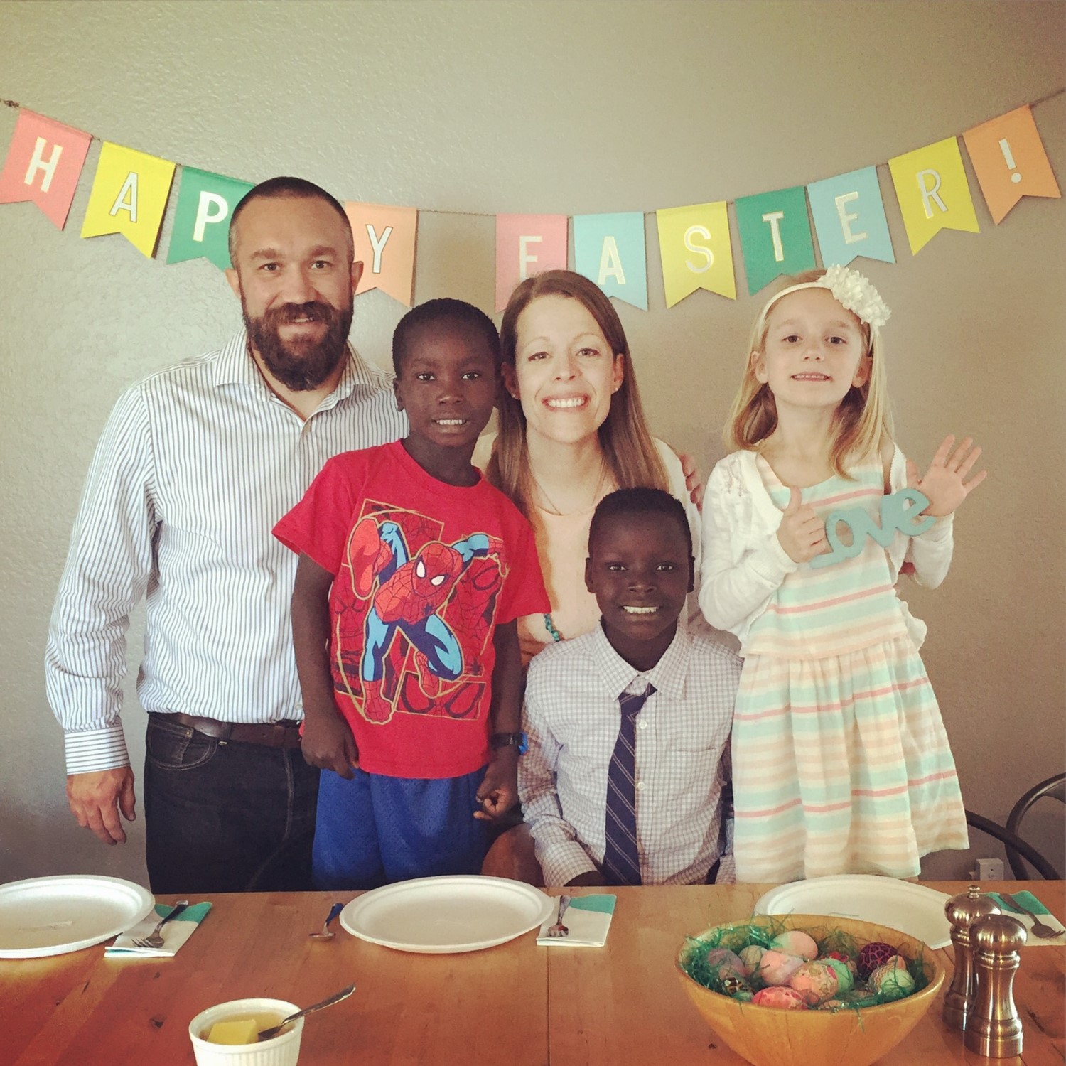 Brian Zunigha with his wife, Jen, and their three children