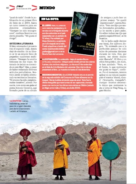 Revista Somos. Exposición BEATRICE VELARDE FOTOGRAFÍAS.