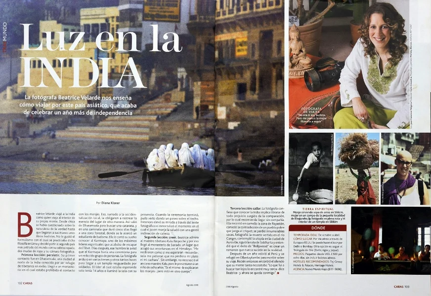 Revista Caras. Entrevista. 