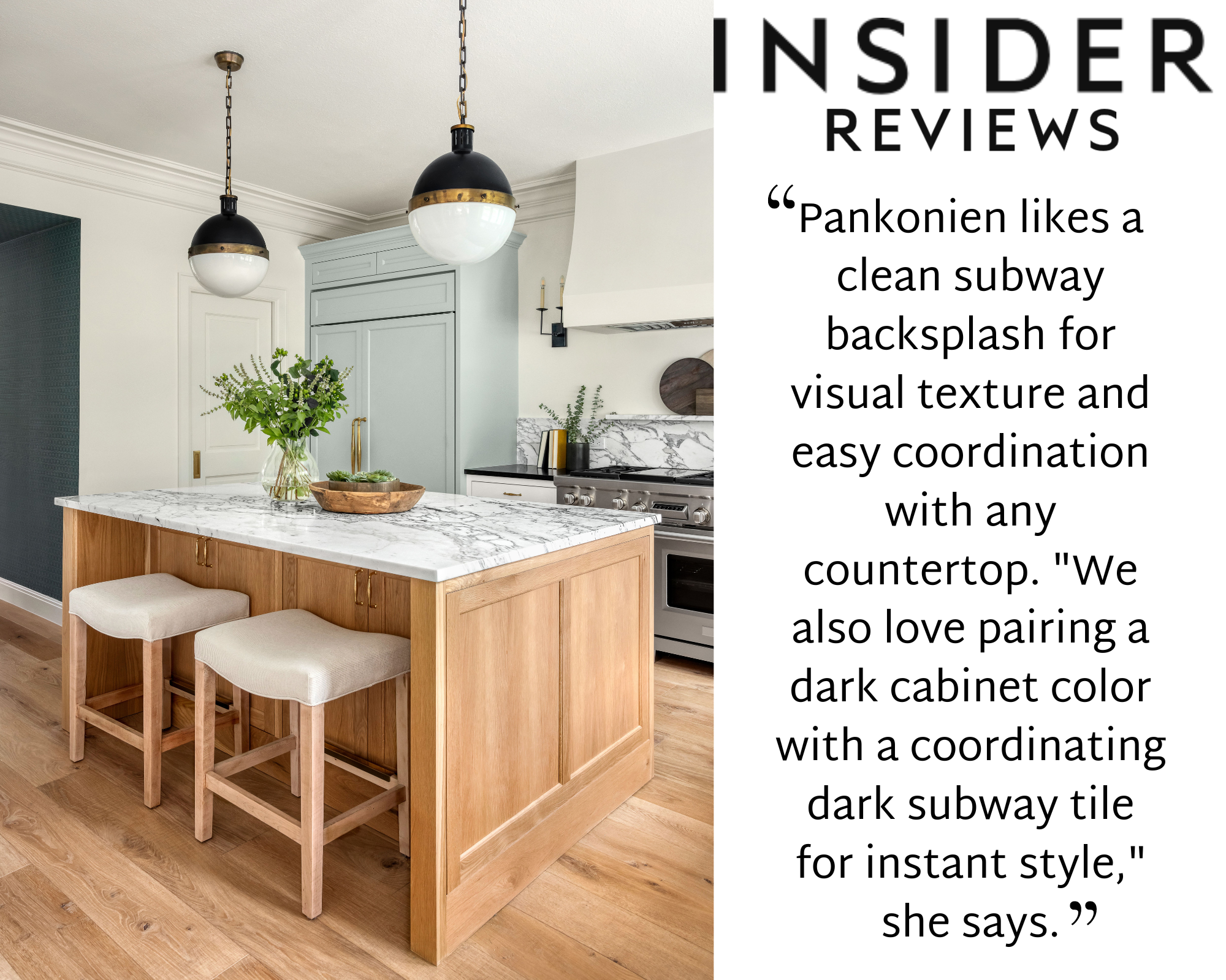 Pankonien likes a clean subway backsplash for visual texture and easy coordination with any countertop. We also love pairing a dark cabinet color with a coordinating dark subway tile for instant style, she says..png