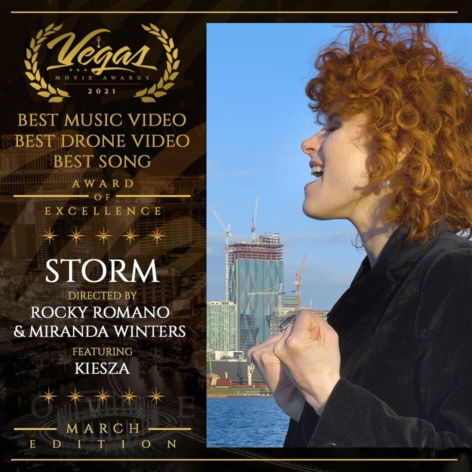Last weekend was big for our team at WRE! Storm - our global music video project with JUNO Award Winning, Platinum selling Canadian pop star @kiesza - has just won BEST MUSIC VIDEO, BEST DRONE VIDEO, and BEST SONG at the @vegasmovieawards ! This proj