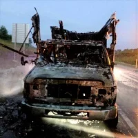 Center-Jackson: Sleeping occupants escape RV on fire early Tuesday on I-69 off-ramp