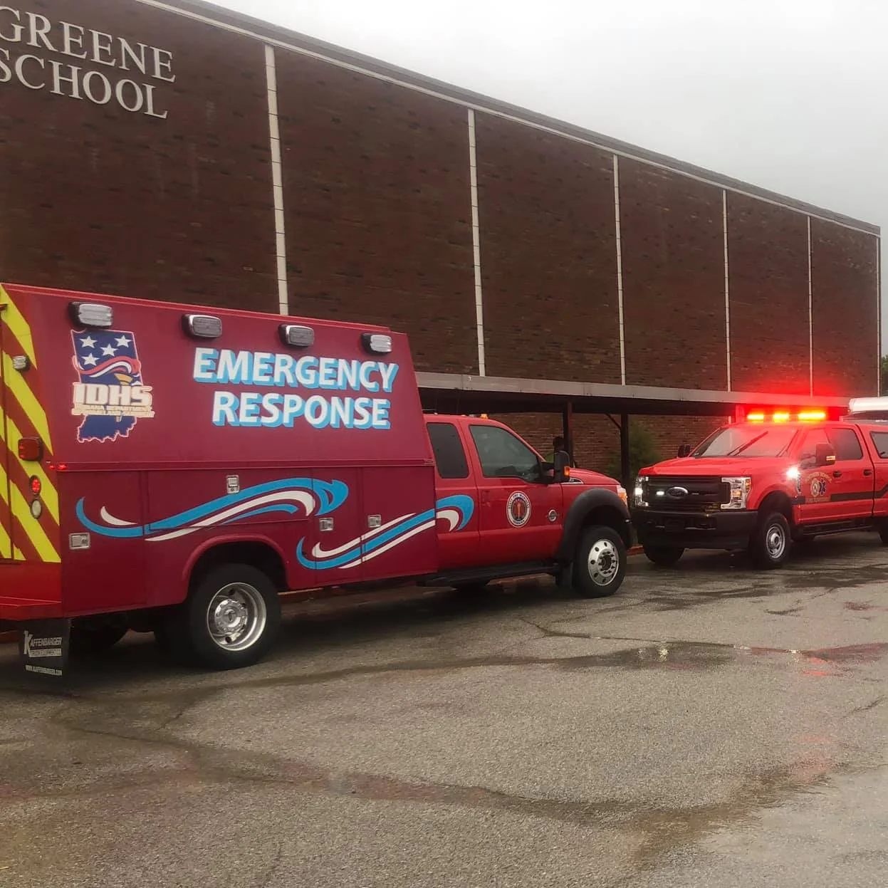 UPDATE: Center-Jackson Fire on scene of hazardous materials incident at Eastern Greene Middle School