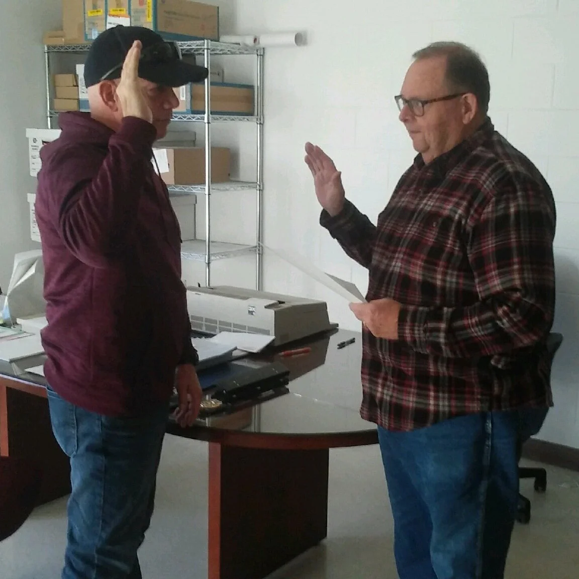 O'Malley sworn in as Worthington Town Marshal Wednesday morning